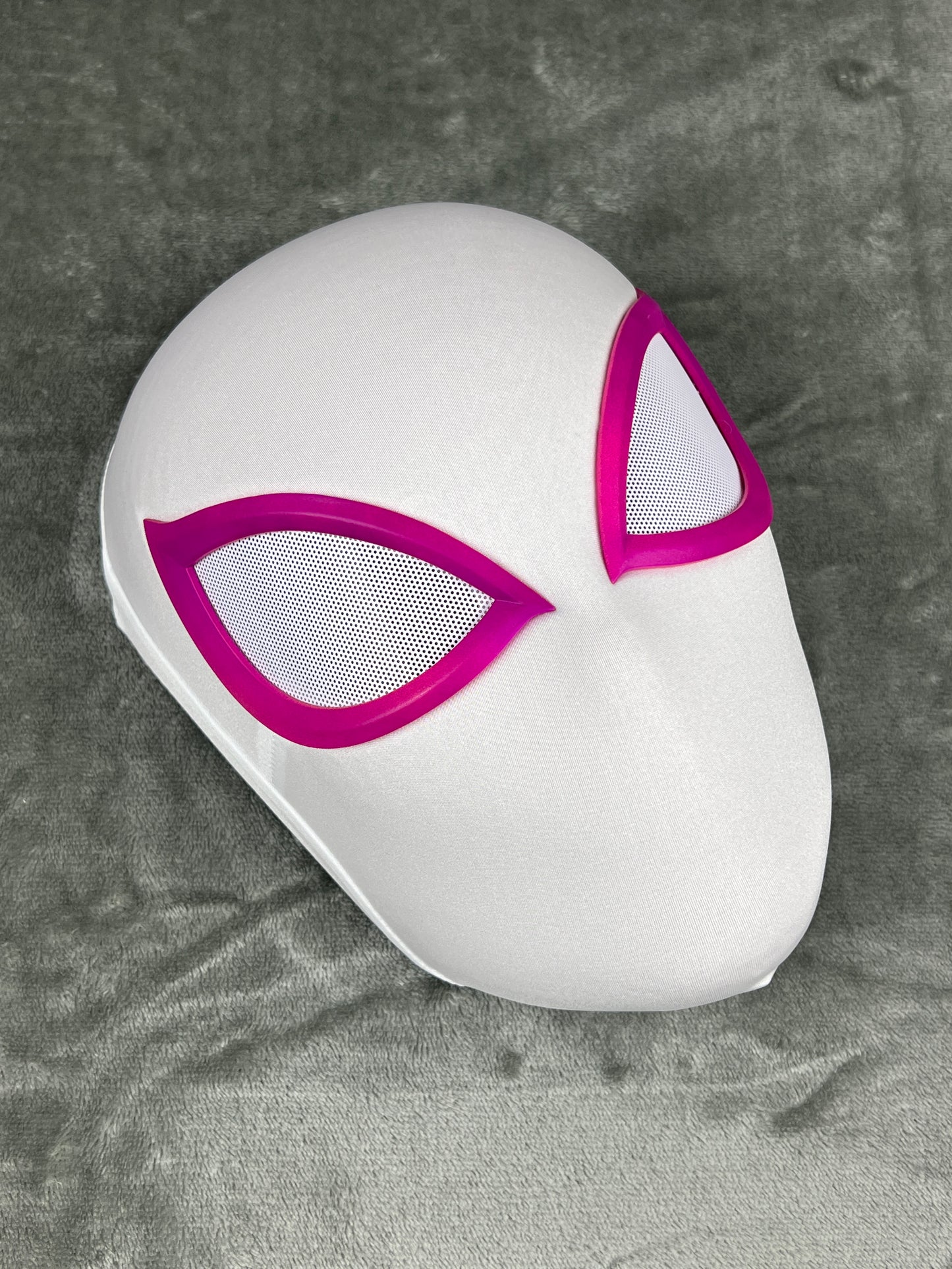 Super Hero Spider Woman Gwen Stacy Inspired Cosplay Mask with 3D Printed Faceshell - MRJCOS