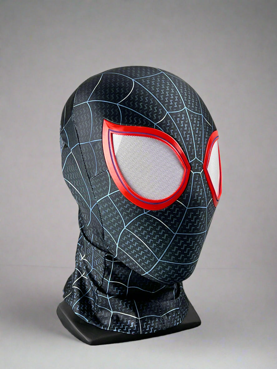 Hand-made Spiderman Miles Morales Cosplay Halloween Mask with Faceshell