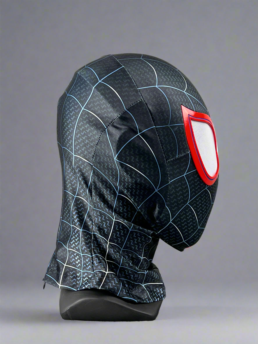 Hand-made Spiderman Miles Morales Cosplay Halloween Mask with Faceshell