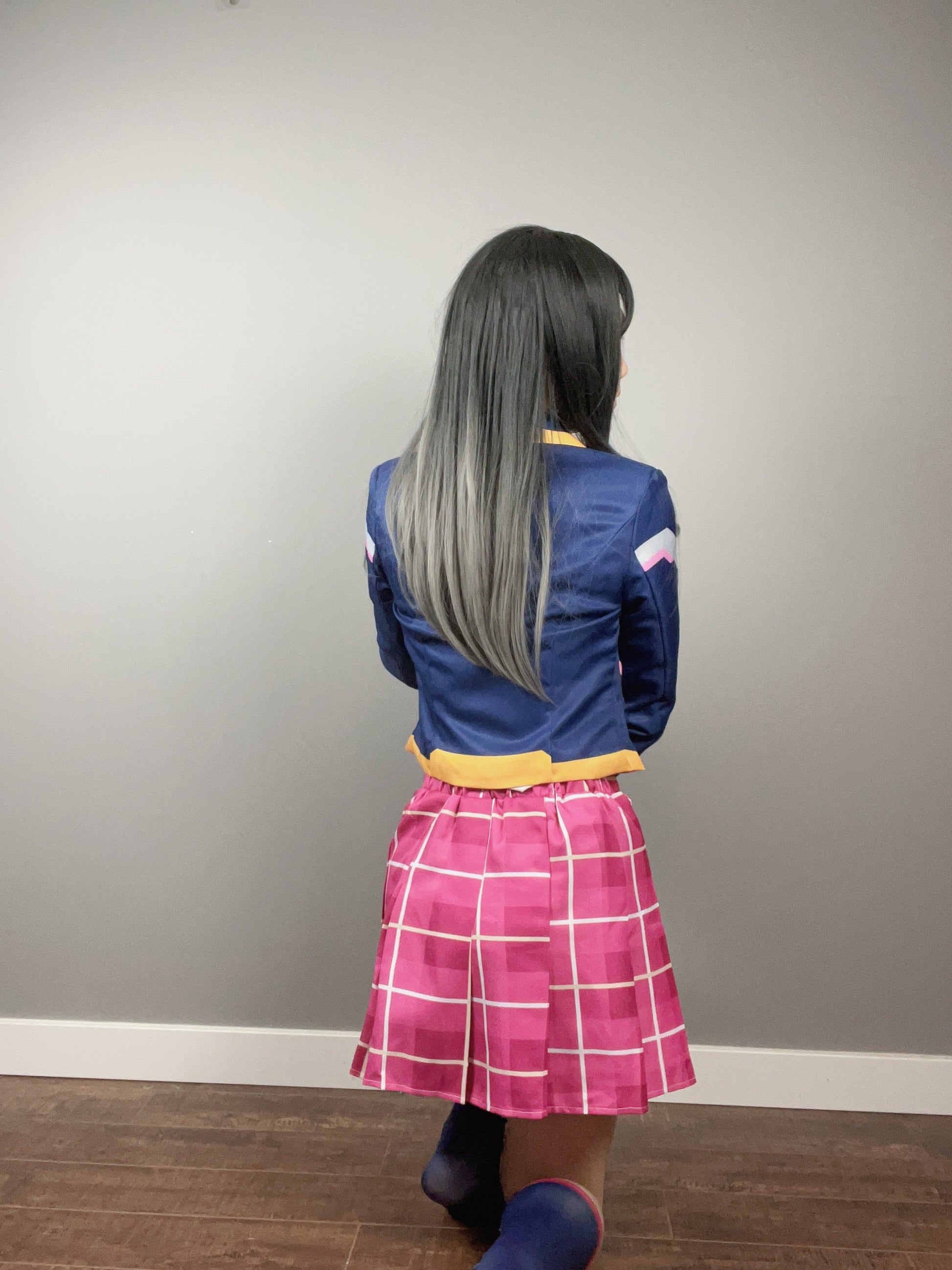 Anime Style Cosplay Halloween Costume Set School Uniform with Jacket and Skirt