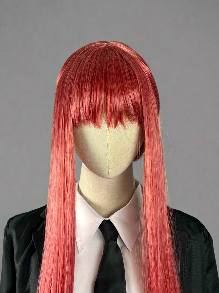 Chainsaw Man Makima Cosplay Halloween Costume Wig Set