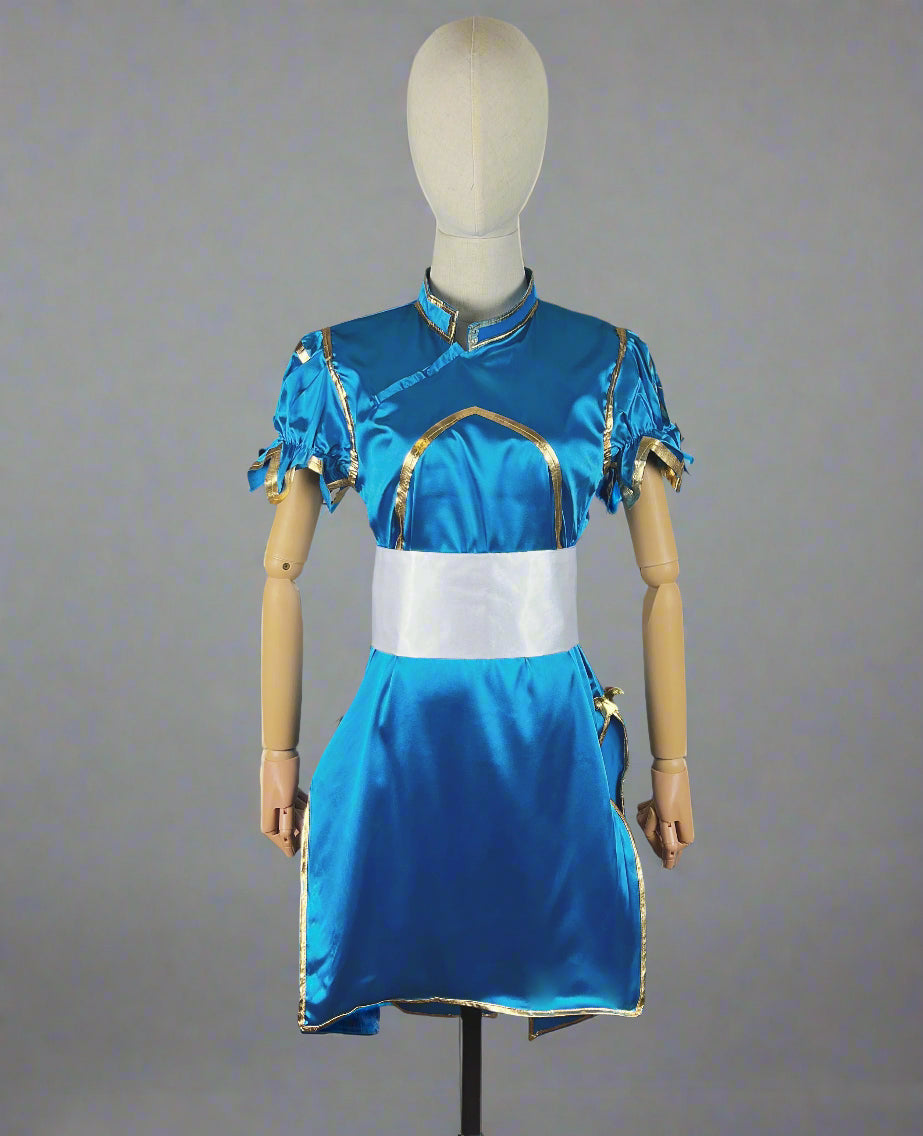 Chun Li Cosplay Costume Halloween Party Dress