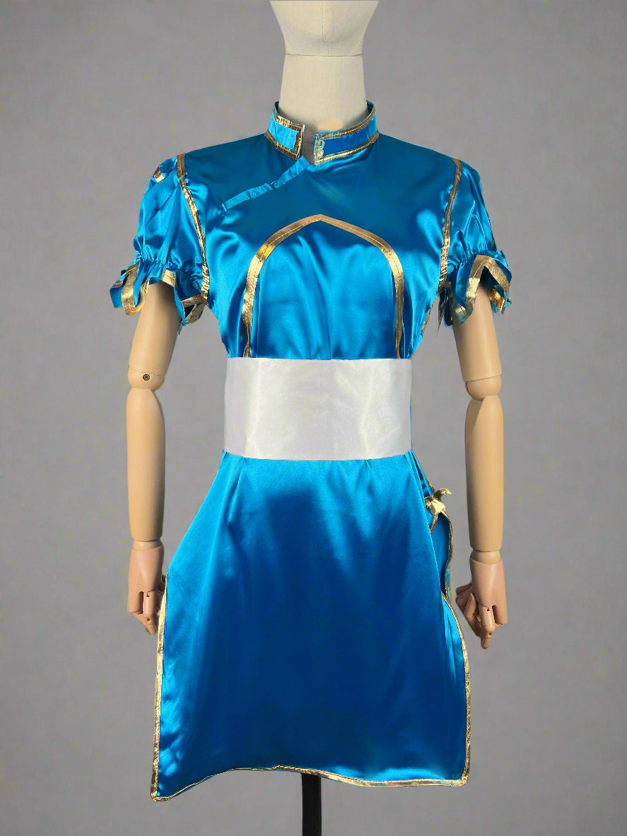 Chun Li Cosplay Costume Dress Halloween Party Dress