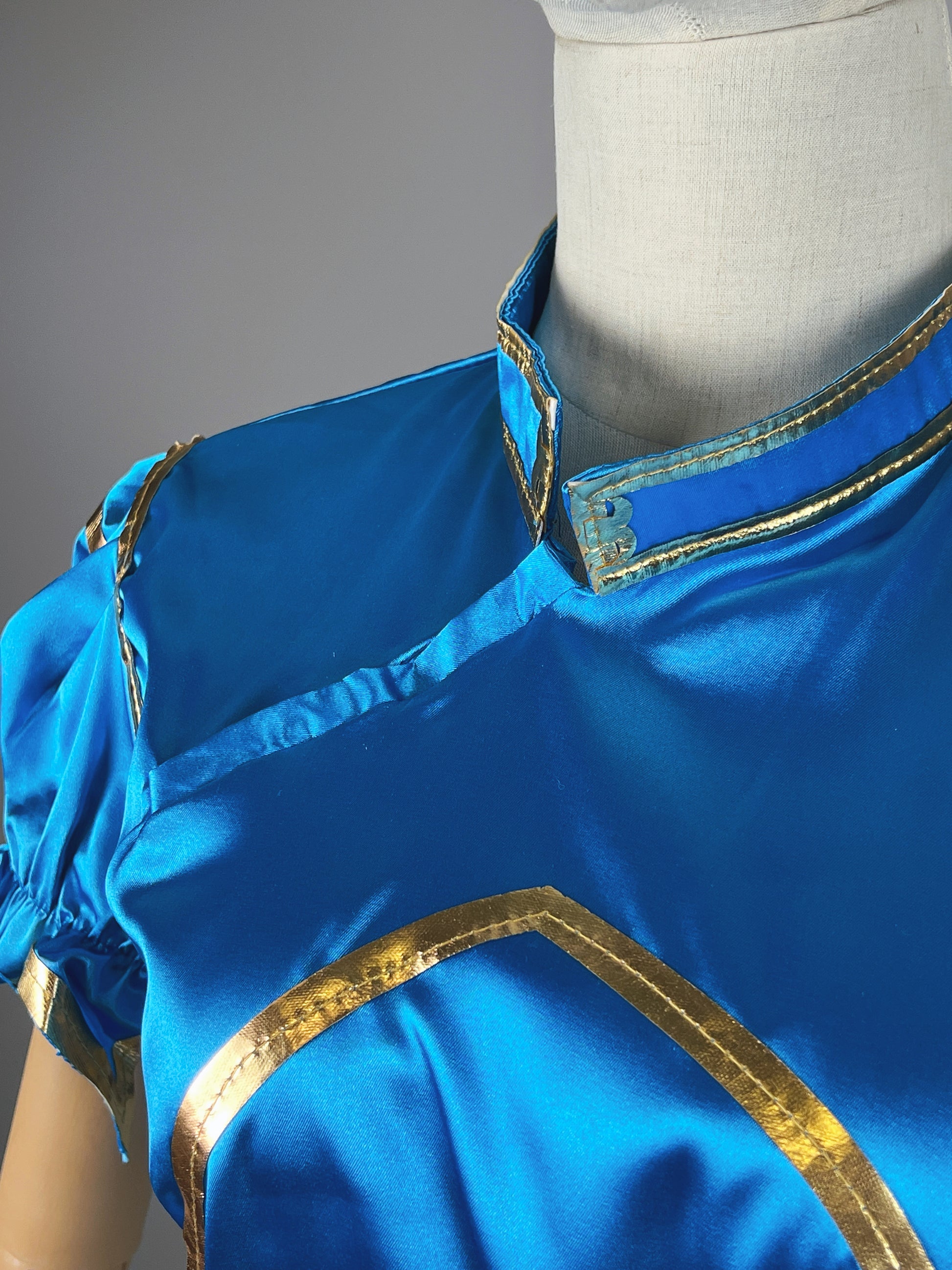 Chun Li Cosplay Costume Dress Halloween Party Dress