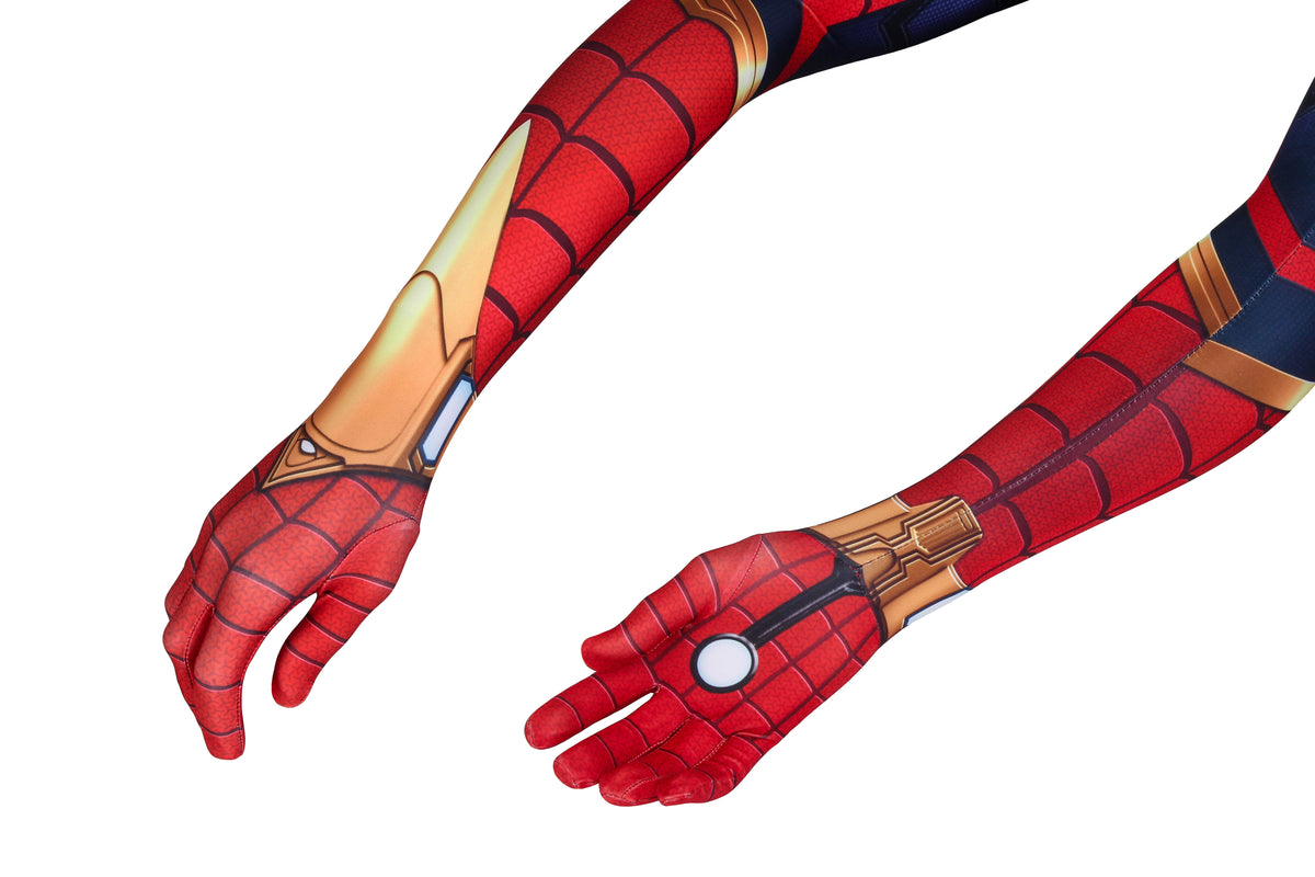 Far From Home Iron Spider man Full-Body Cosplay Bodysuit with detached Mask