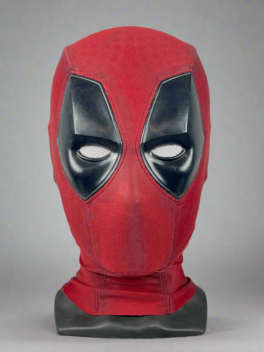 Hand-made Deadpool Cosplay Mask with 3D Printed Faceshell 