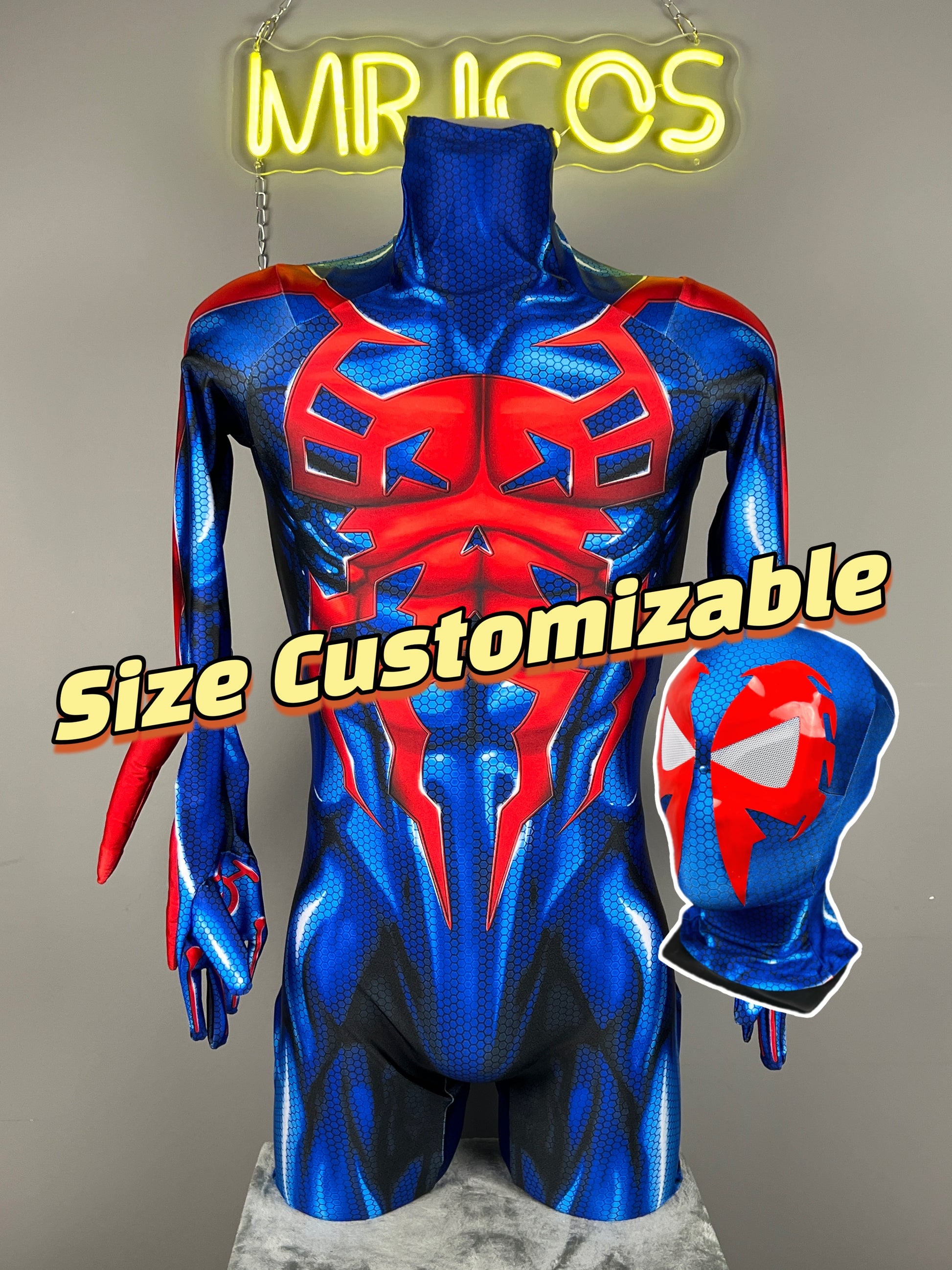 Custom Made Spiderman 2099 Suit Cosplay Halloween Costume Zentai