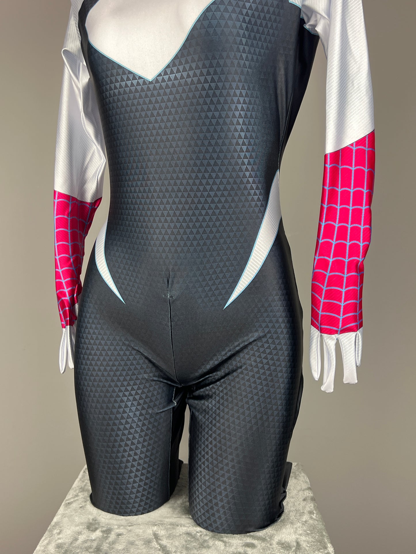 Spider Woman Suit Gwen Stacy Cosplay Halloween Costume Across the Spider Verse Zentai