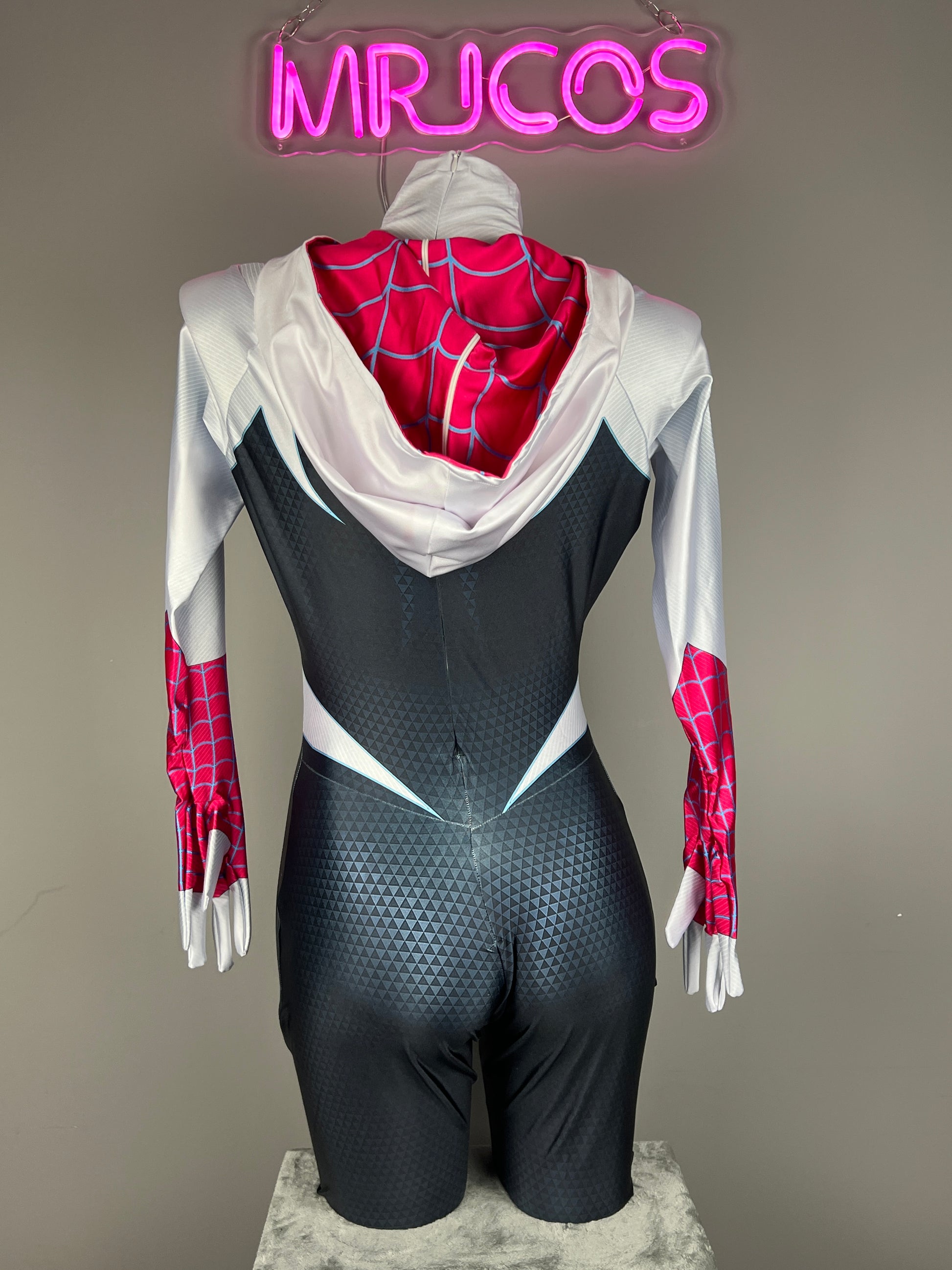 Spider Woman Suit Gwen Stacy Cosplay Halloween Costume Across the Spider Verse Zentai