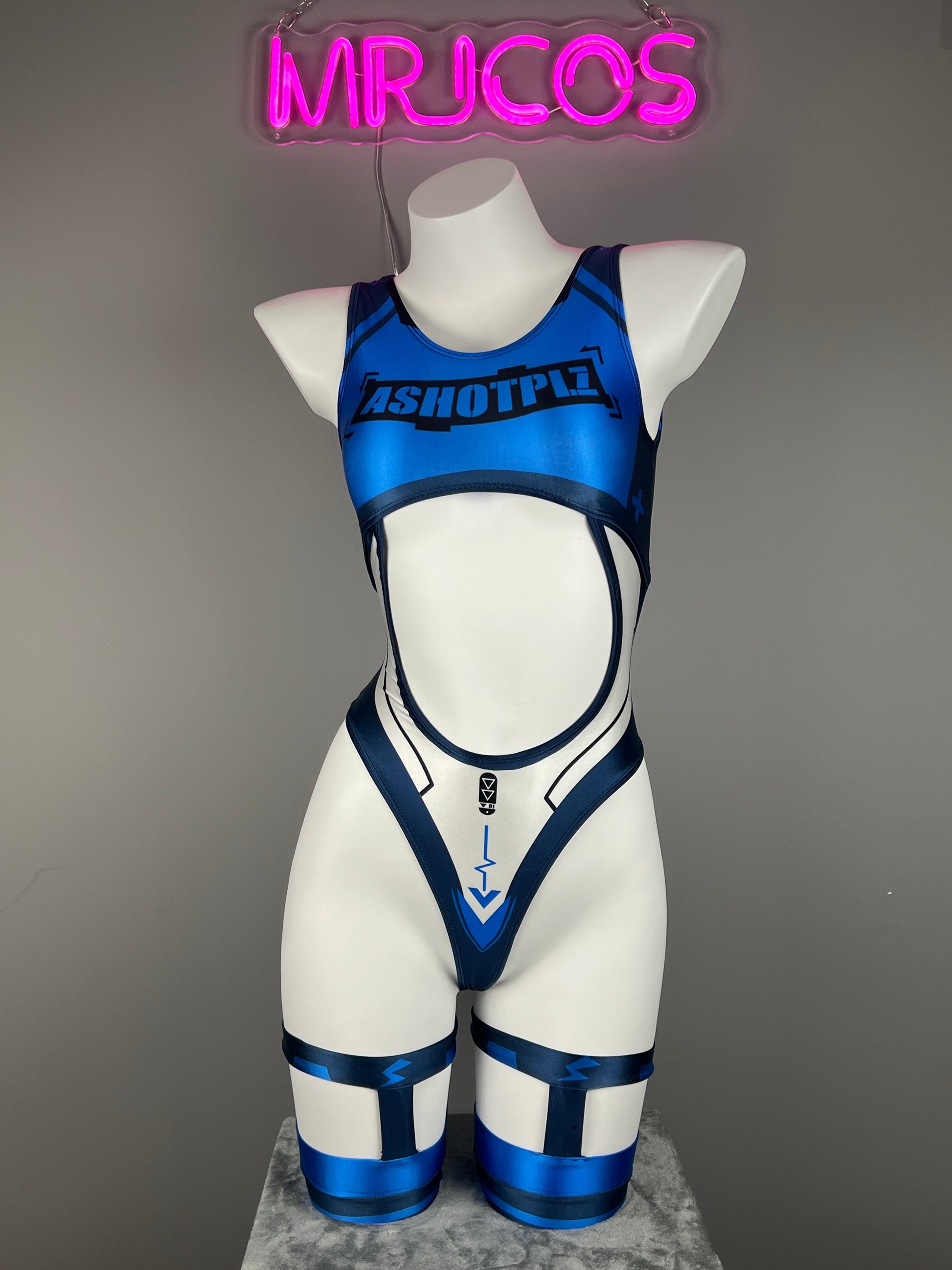 Cyberpunk Spandex Sexy Swim Racing Suit Wet Suit Cosplay Costume Bodysuit