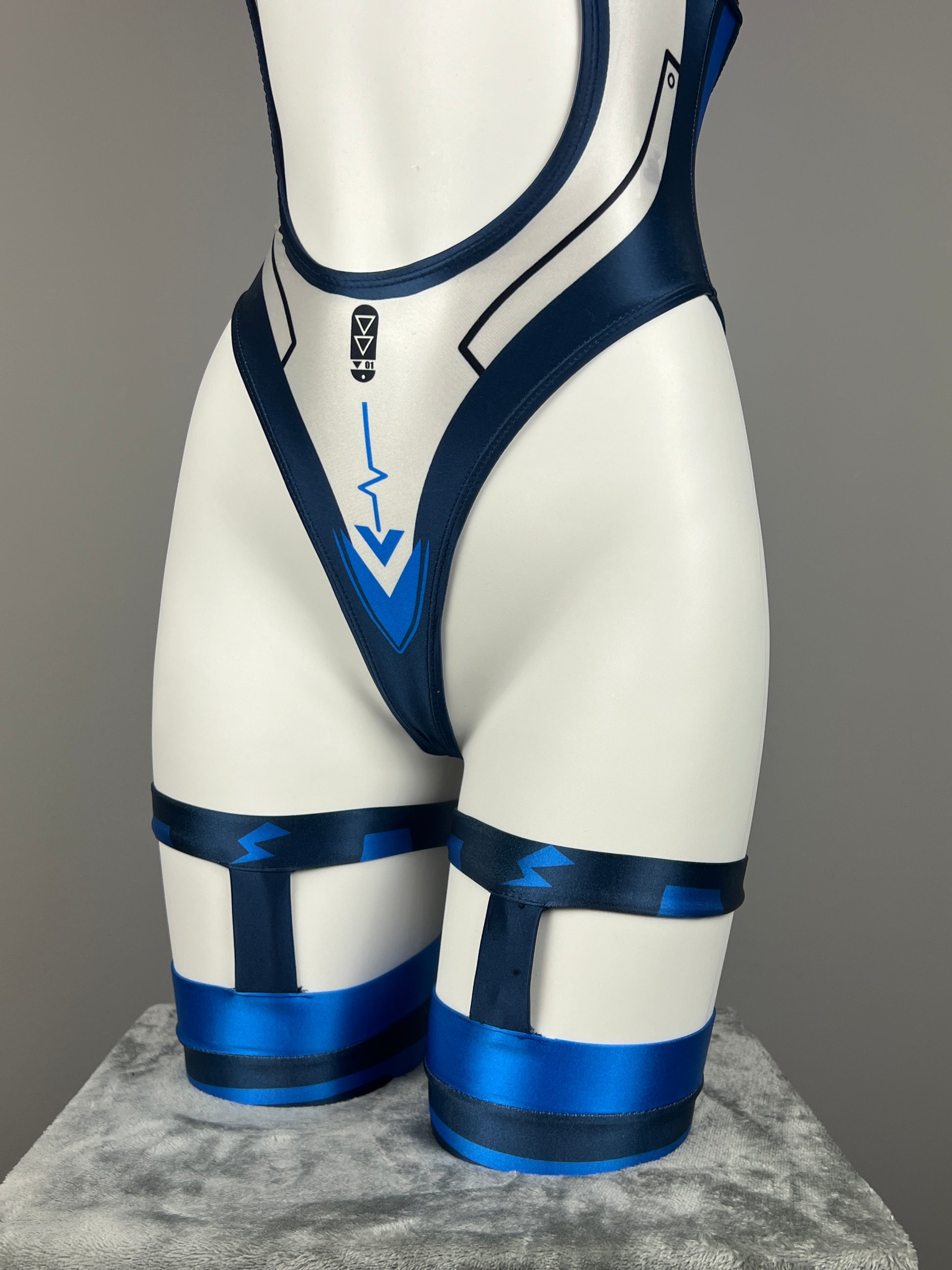 Cyberpunk Spandex Sexy Swim Racing Suit Wet Suit Cosplay Costume Bodysuit