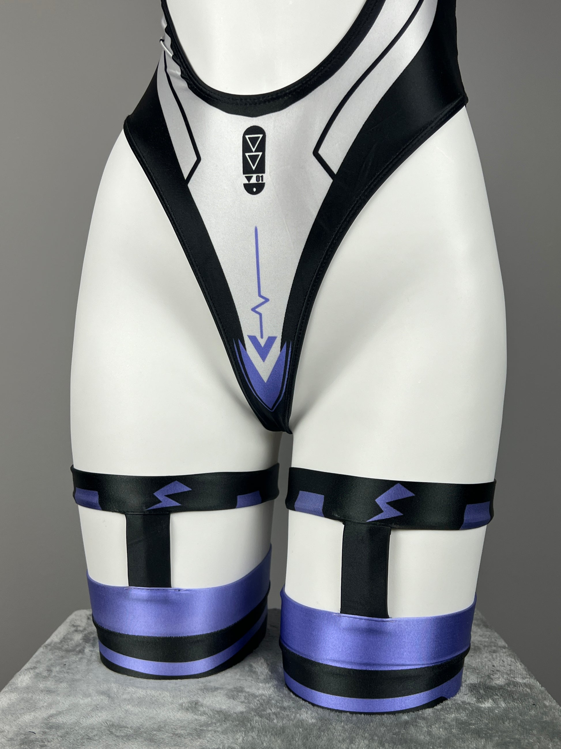 Cyberpunk Spandex Sexy Swim Racing Suit Wet Suit Cosplay Costume Bodysuit