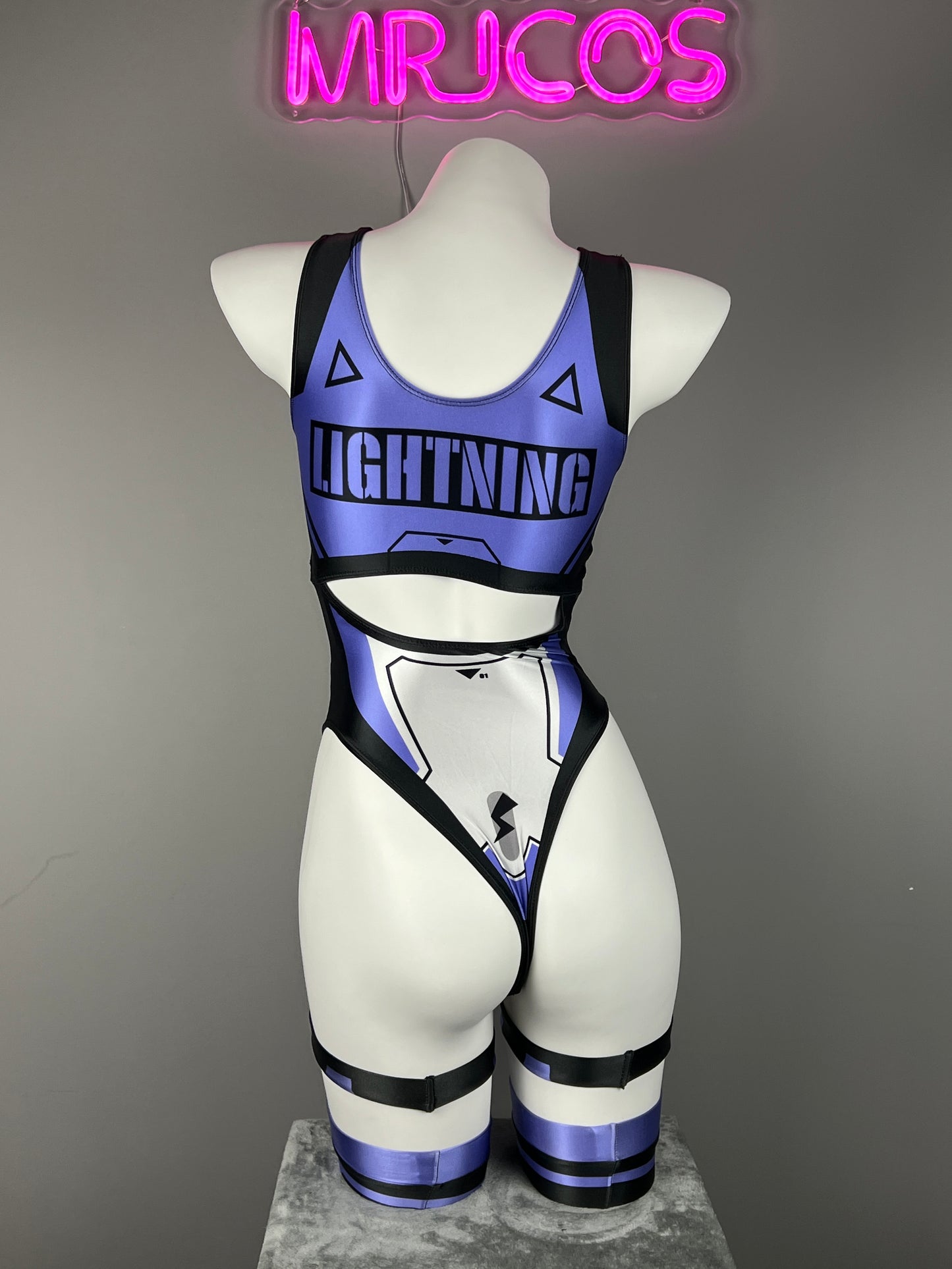 Cyberpunk Spandex Sexy Swim Racing Suit Wet Suit Cosplay Costume Bodysuit