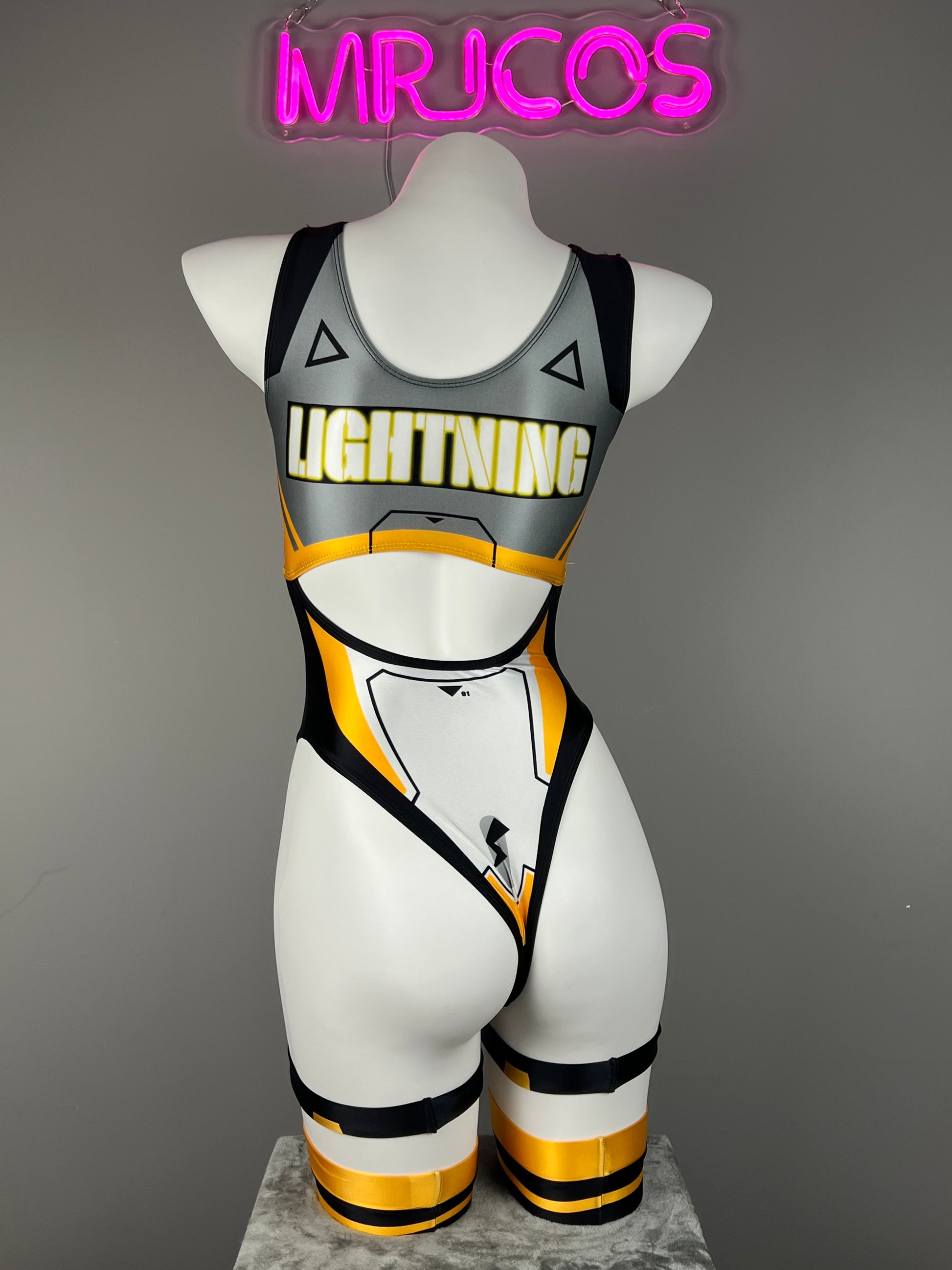 Cyberpunk Spandex Sexy Swim Racing Suit Wet Suit Cosplay Costume Bodysuit