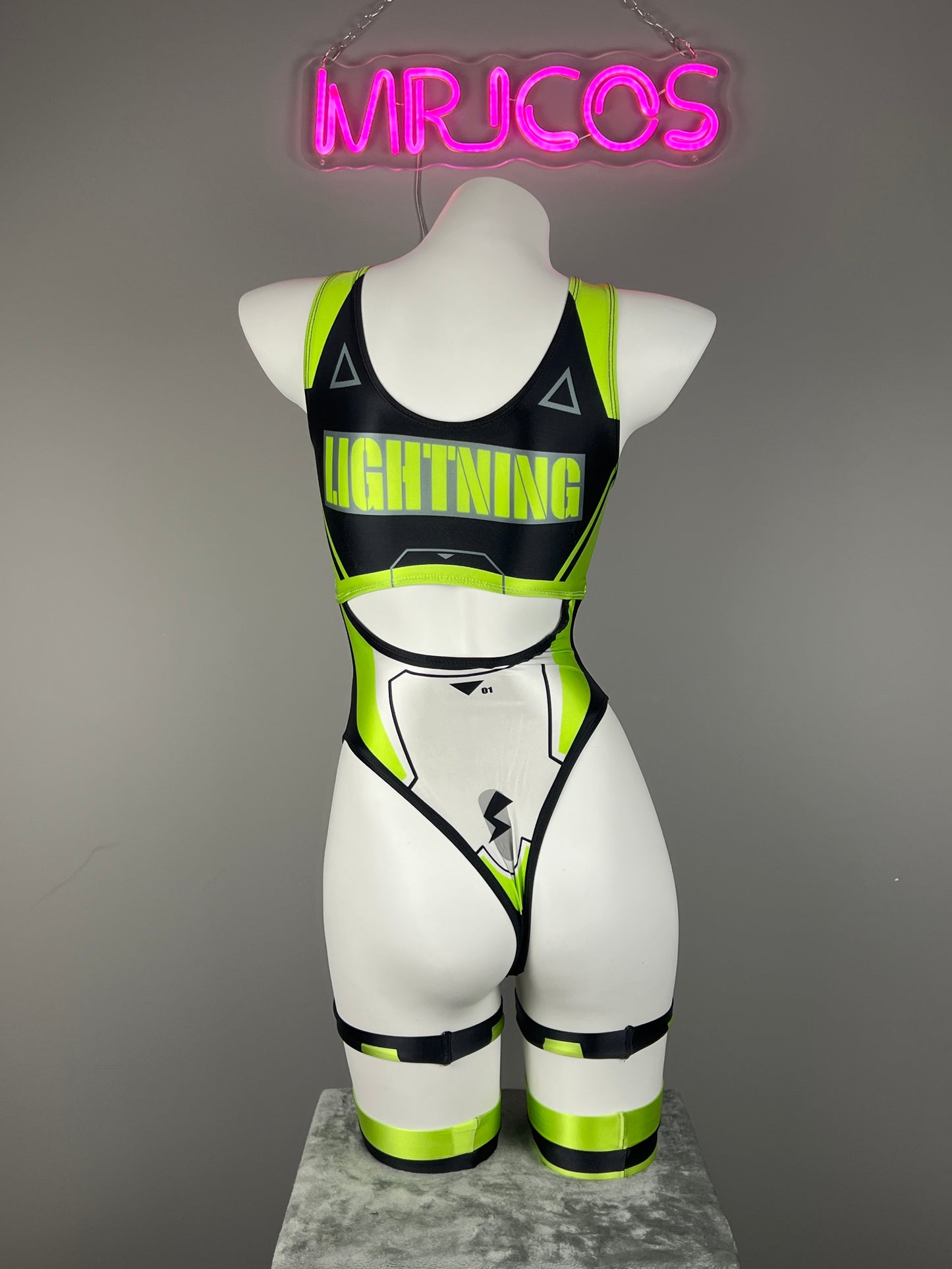 Cyberpunk Spandex Sexy Swim Racing Suit Wet Suit Cosplay Costume Bodysuit