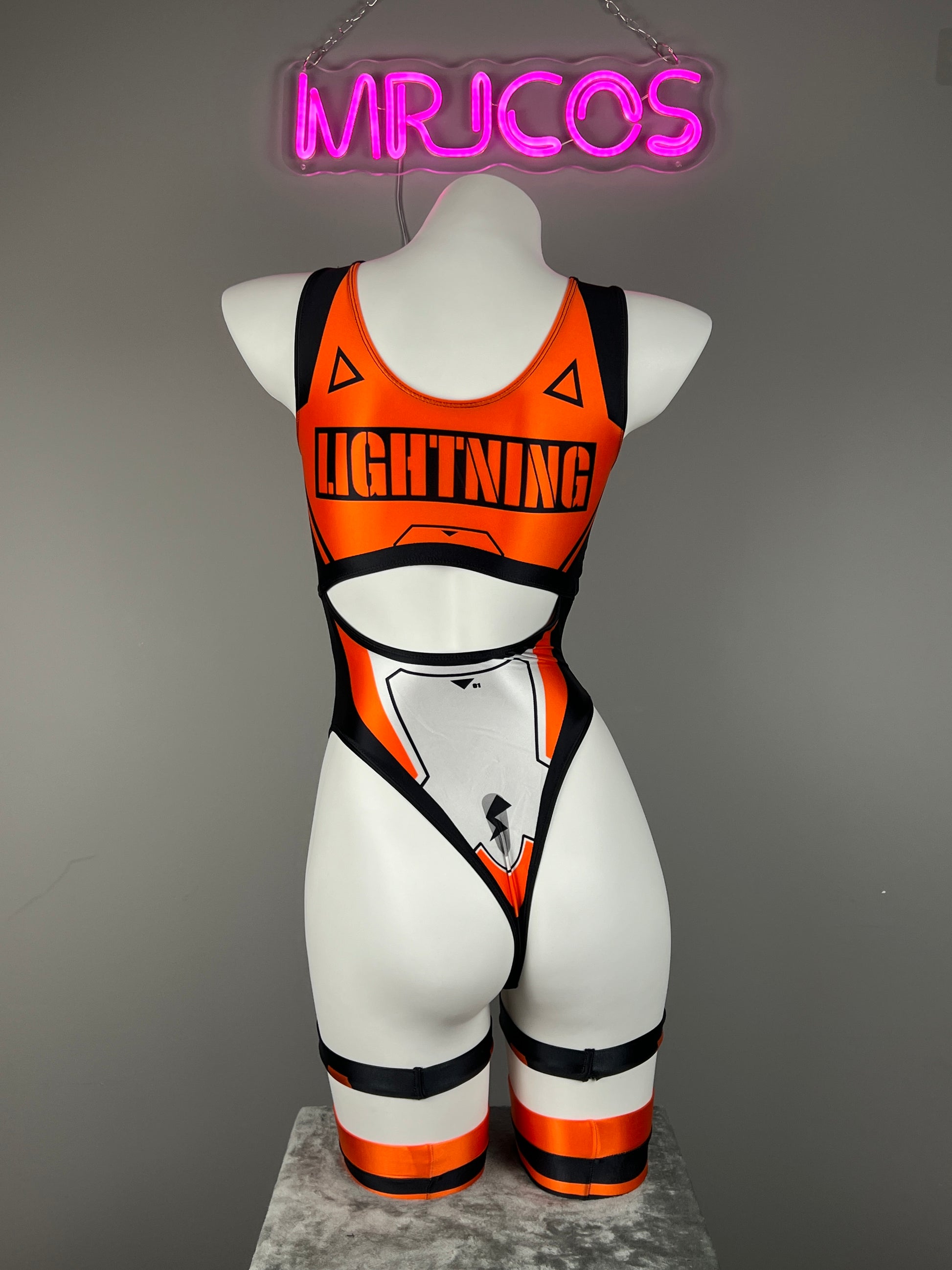 Cyberpunk Spandex Sexy Swim Racing Suit Wet Suit Cosplay Costume Bodysuit