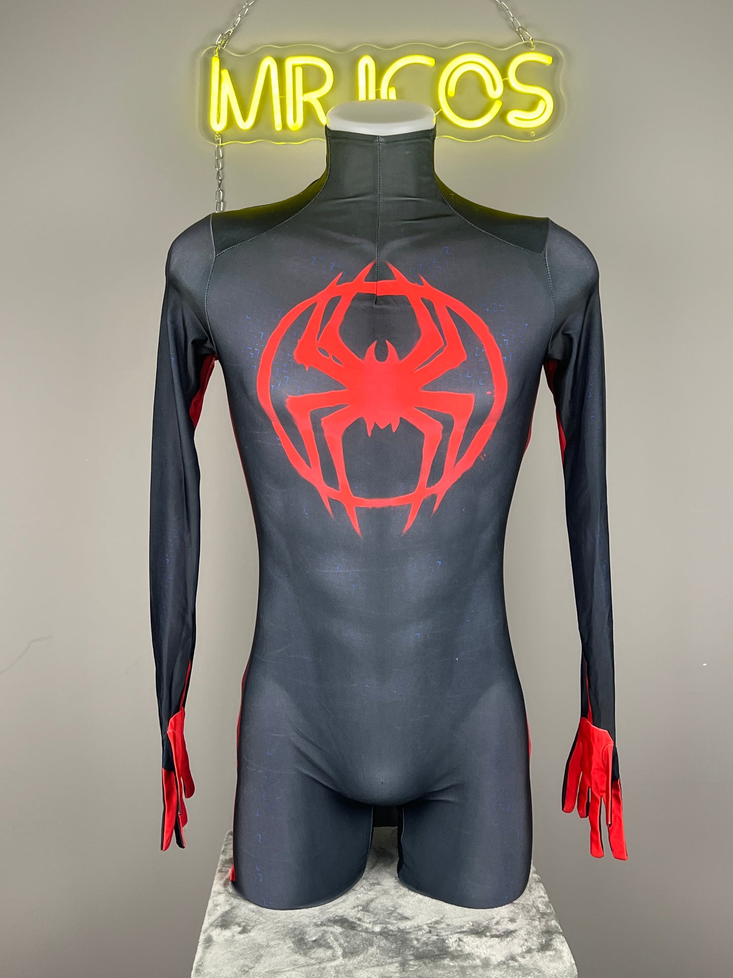 Spider Man Miles Morales Cosplay Suit Halloween Costume Bodysuit Zentai