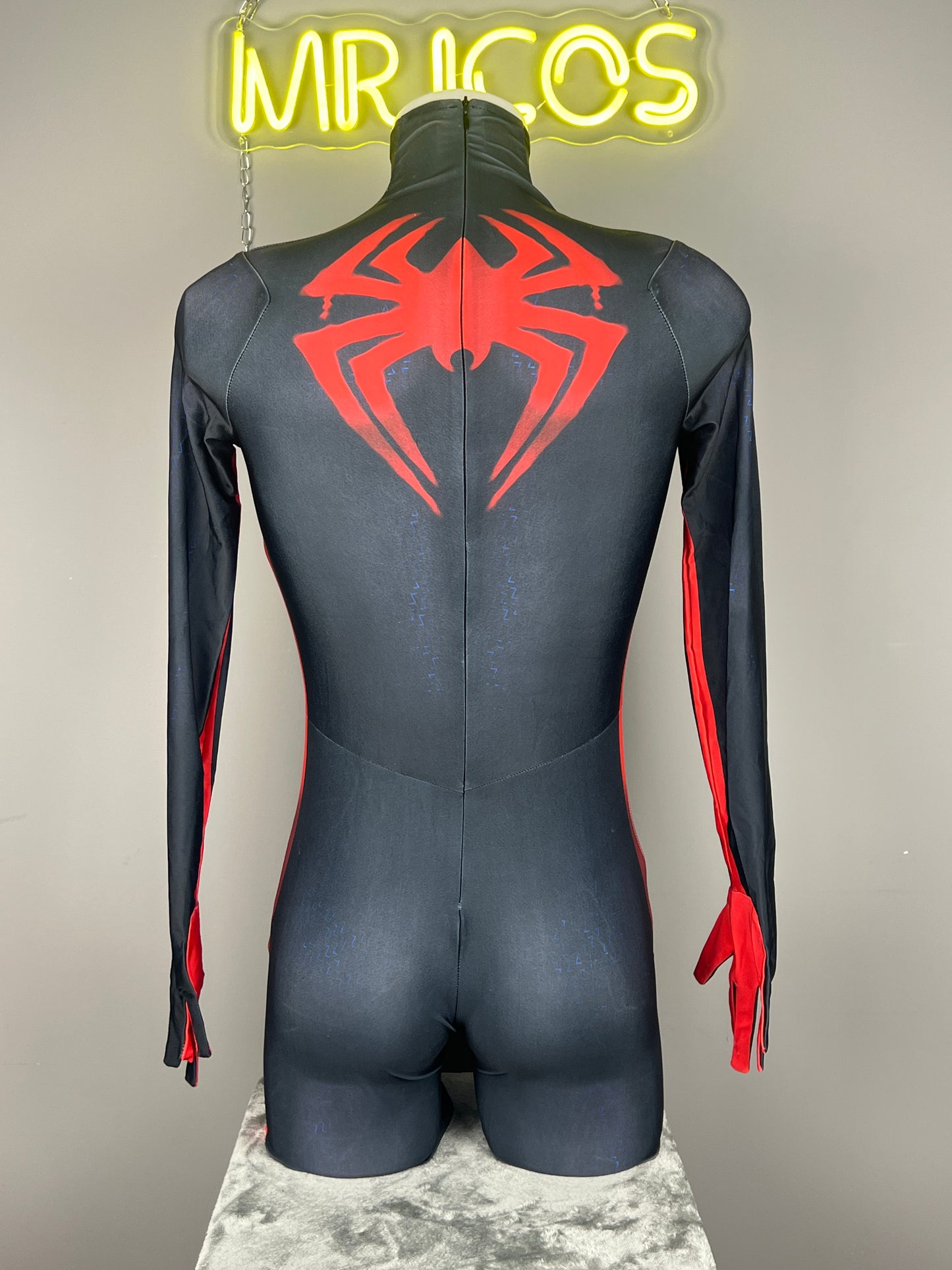 Spider Man Miles Morales Cosplay Suit Halloween Costume Bodysuit Zentai