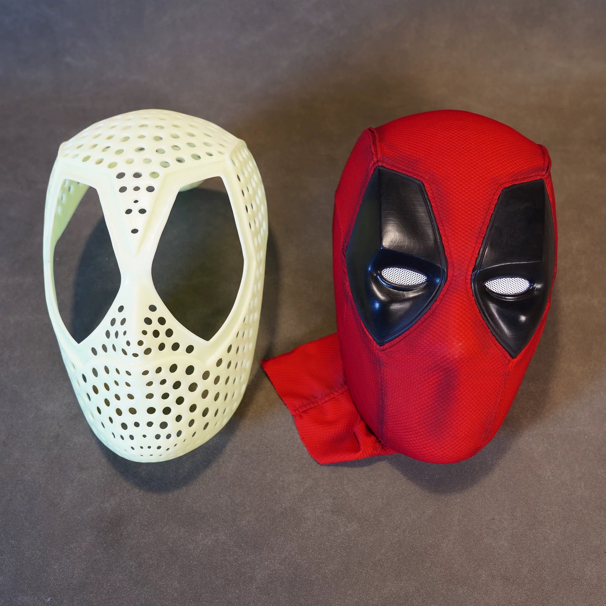 Hand-made Deadpool Cosplay Halloween Mask with Faceshell 