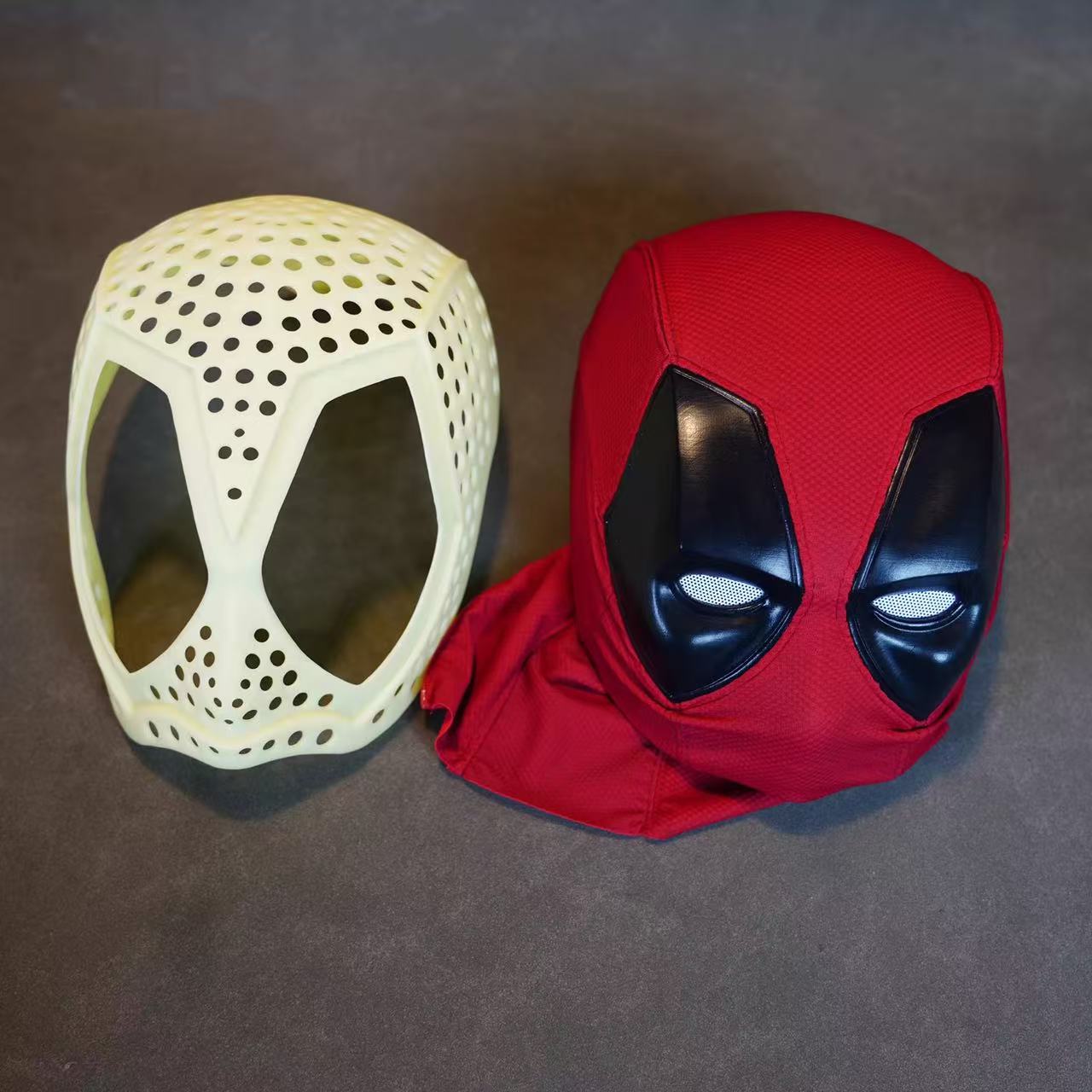 Hand-made Deadpool Cosplay Halloween Mask with Faceshell