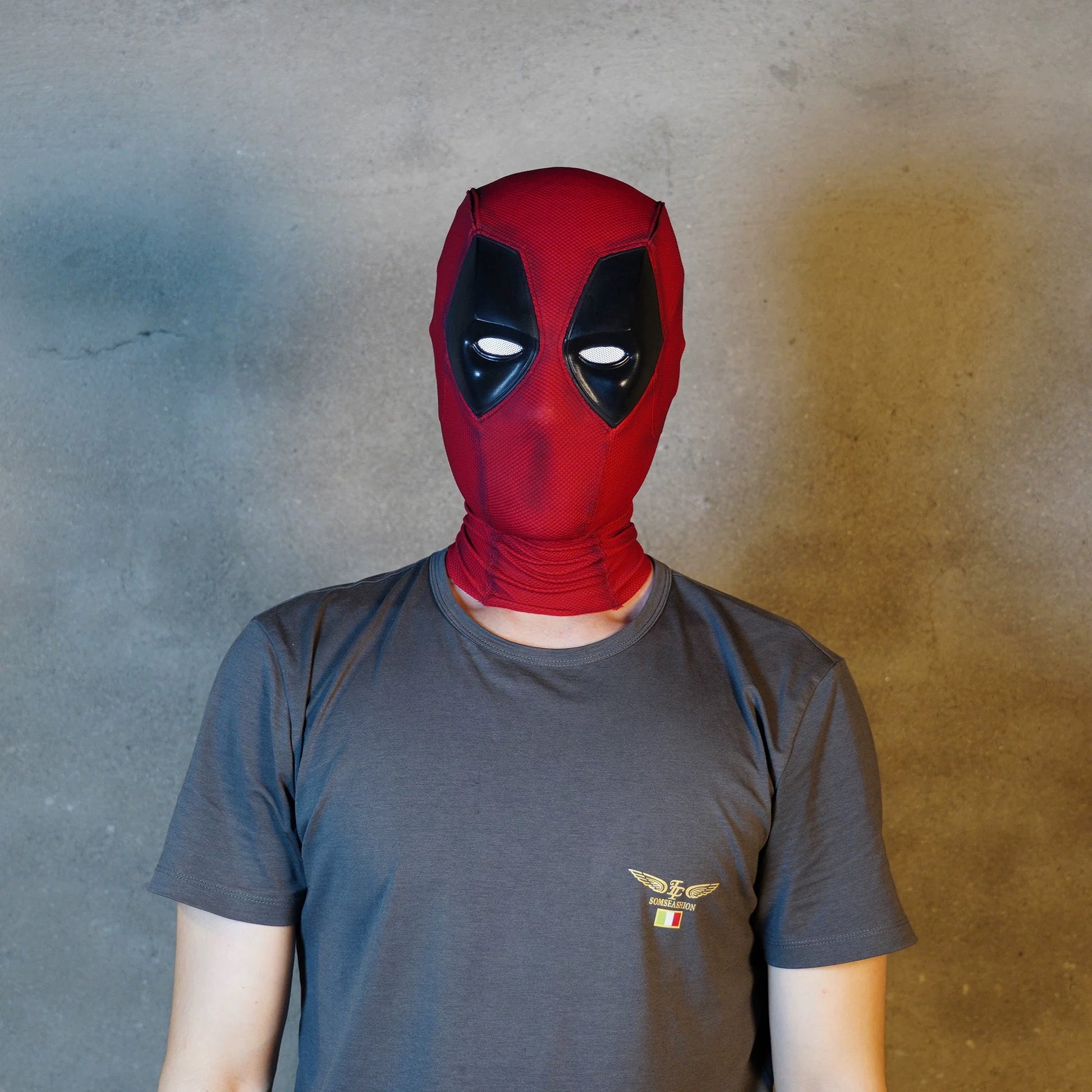 Hand-made Deadpool Cosplay Halloween Mask with Faceshell