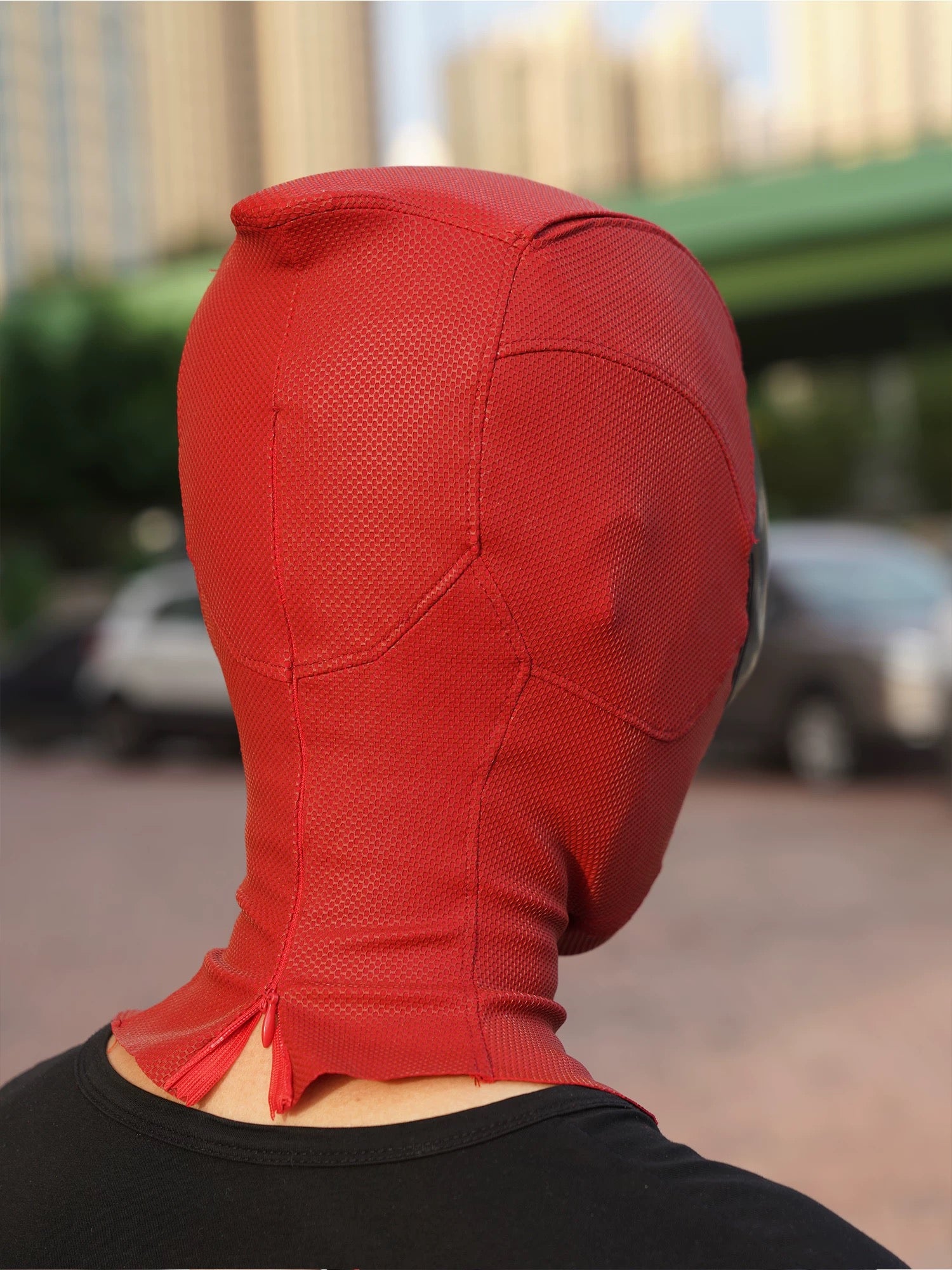 Hand-made Deadpool Cosplay Halloween Mask with Faceshell