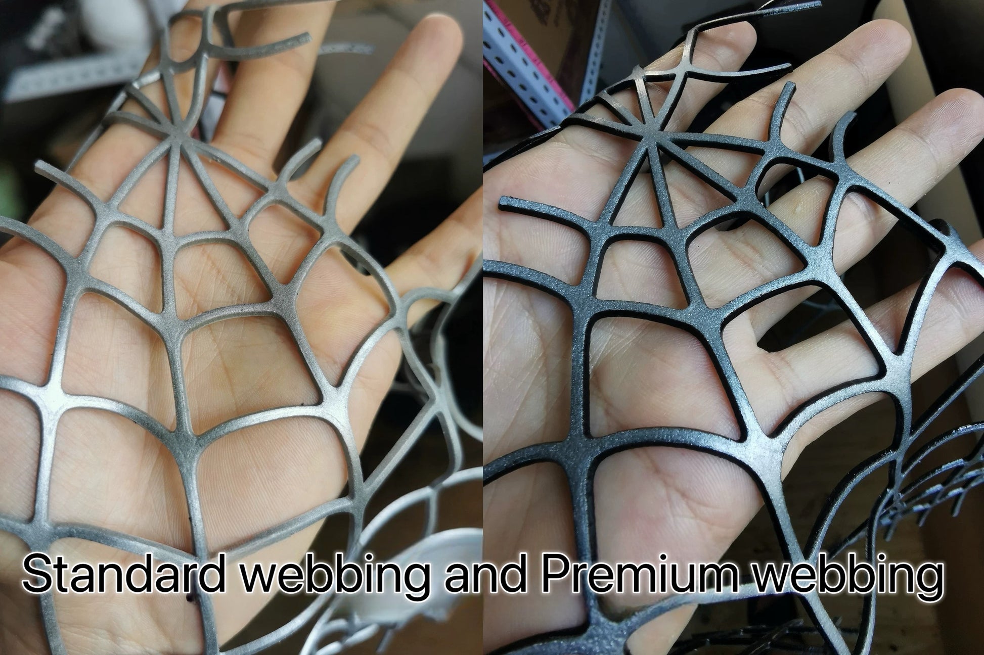 Hand-made Spiderman Tobey Inspired Cosplay Mask with 3D Printed Faceshell