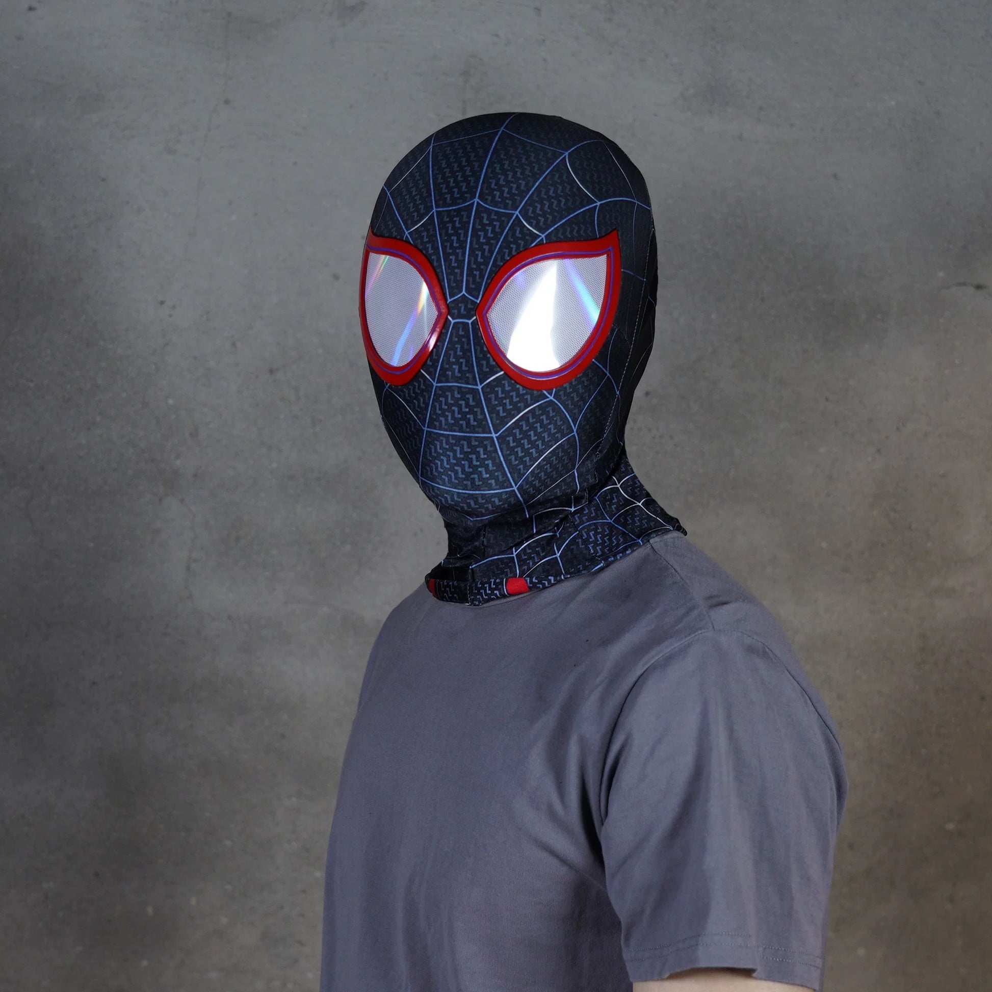 Spiderman Miles Morales Cosplay Mask with Faceshell Into the Spider Verse