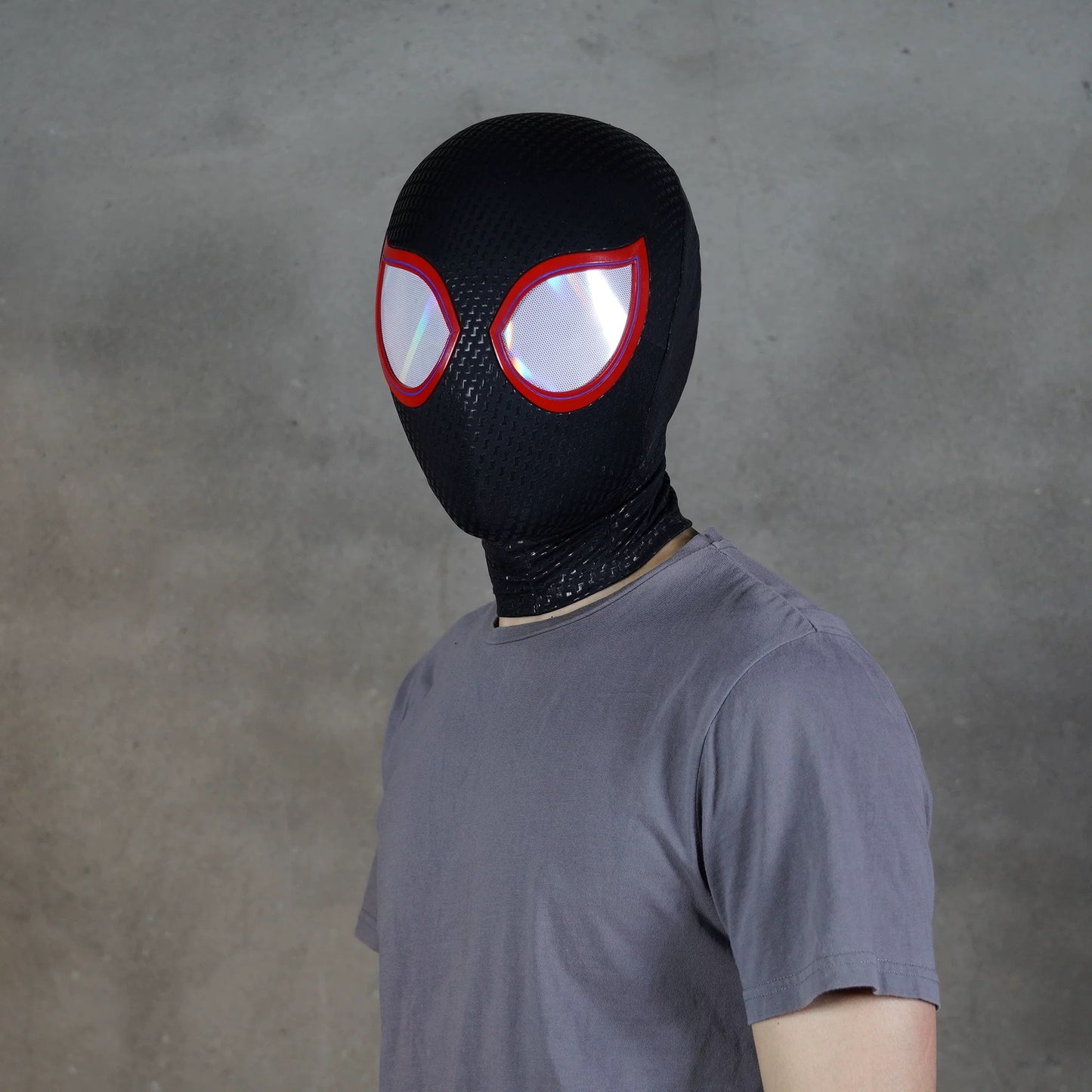 Spiderman Miles Morales Cosplay Mask with Faceshell Into the Spider Verse