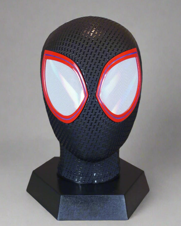 Spiderman Miles Morales Cosplay Mask with Faceshell Into the Spider Verse