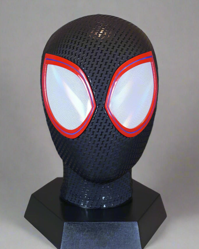 Spiderman Miles Morales Cosplay Mask with Faceshell Into the Spider Verse