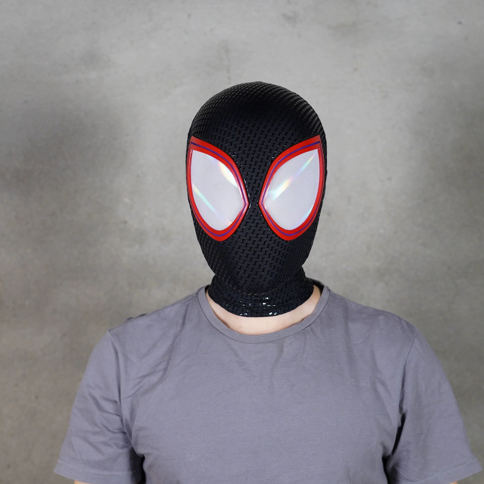 Spiderman Miles Morales Cosplay Mask with Faceshell Into the Spider Verse