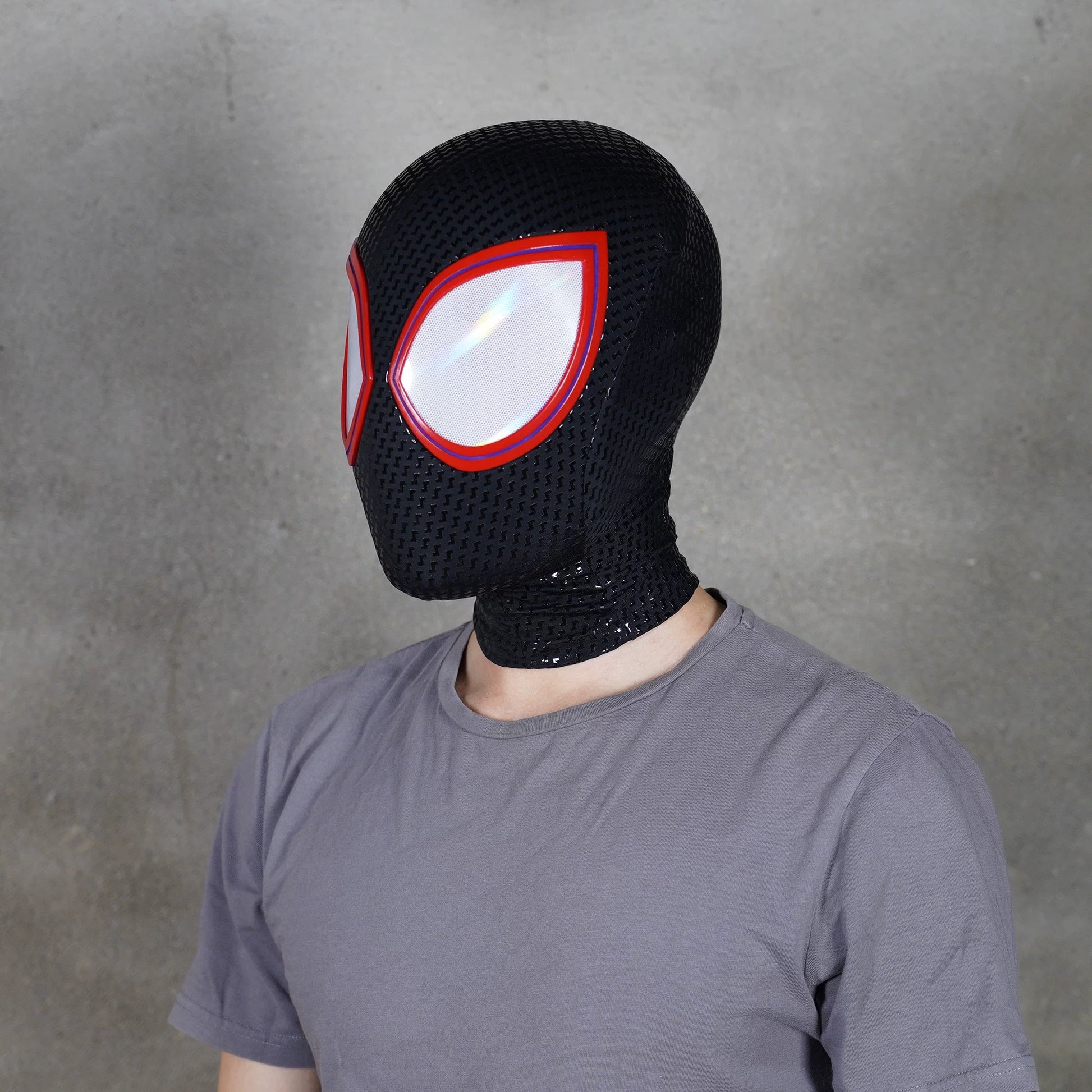 Spiderman Miles Morales Cosplay Mask with Faceshell Into the Spider Verse