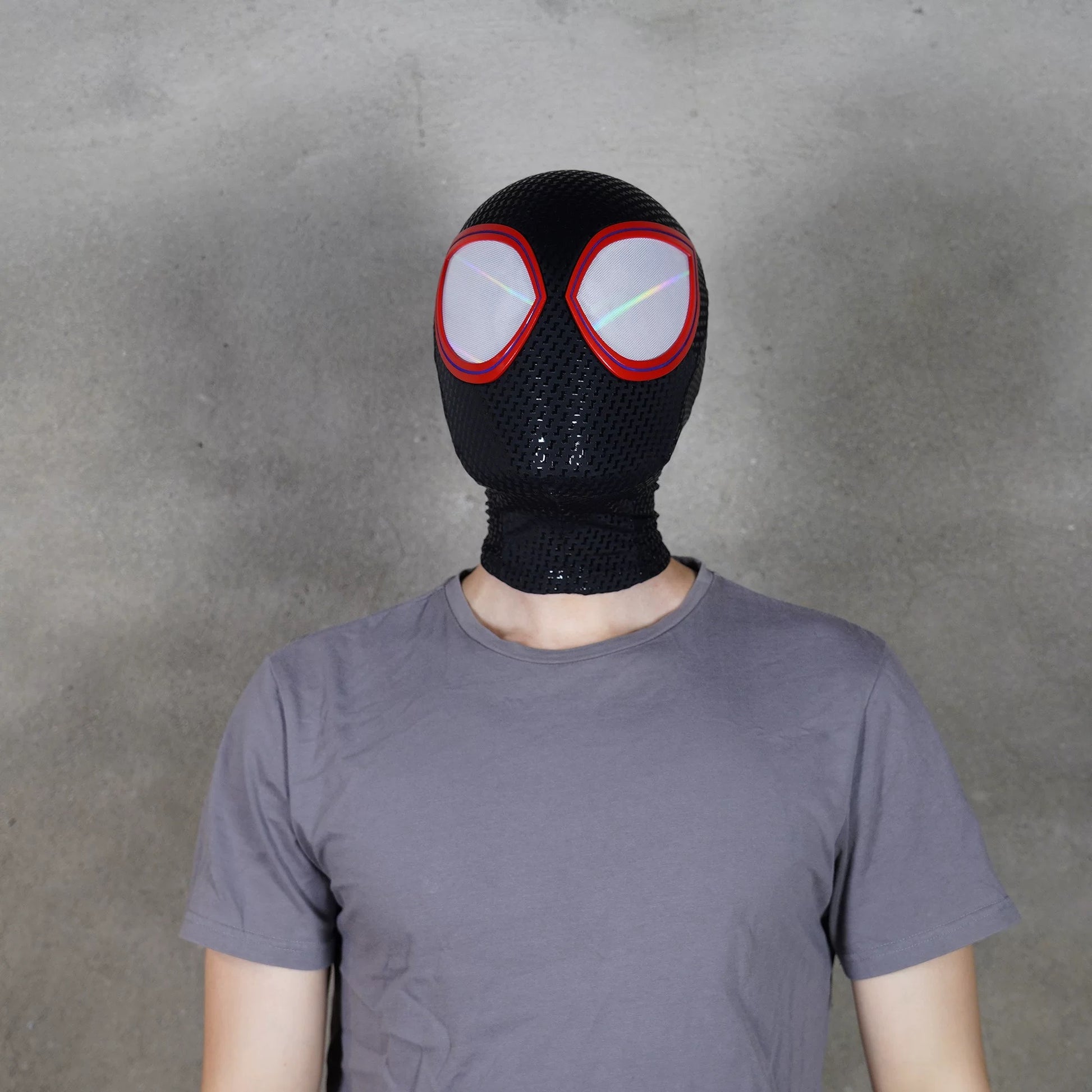 Spiderman Miles Morales Cosplay Mask with Faceshell Into the Spider Verse