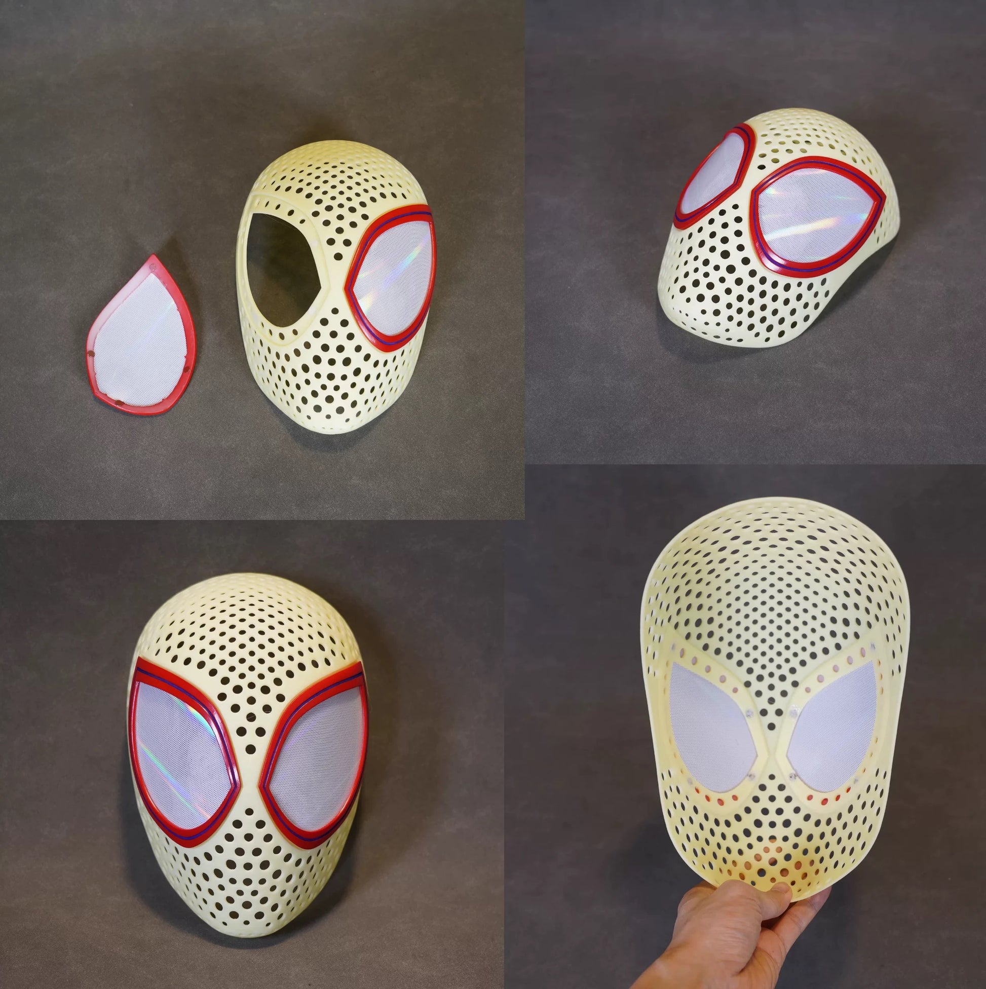 Spiderman Miles Morales Cosplay Mask with Faceshell Into the Spider Verse