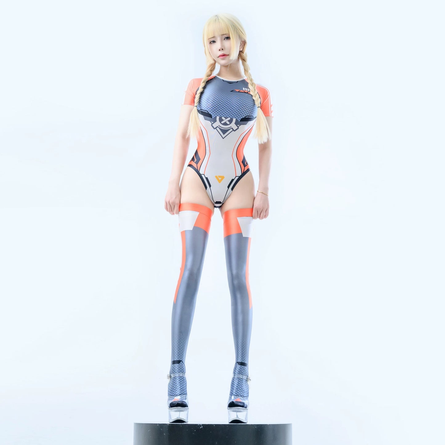 Cyberpunk Anime Spandex Swimwear Racing Suit Wet Suit Race Queen Costume