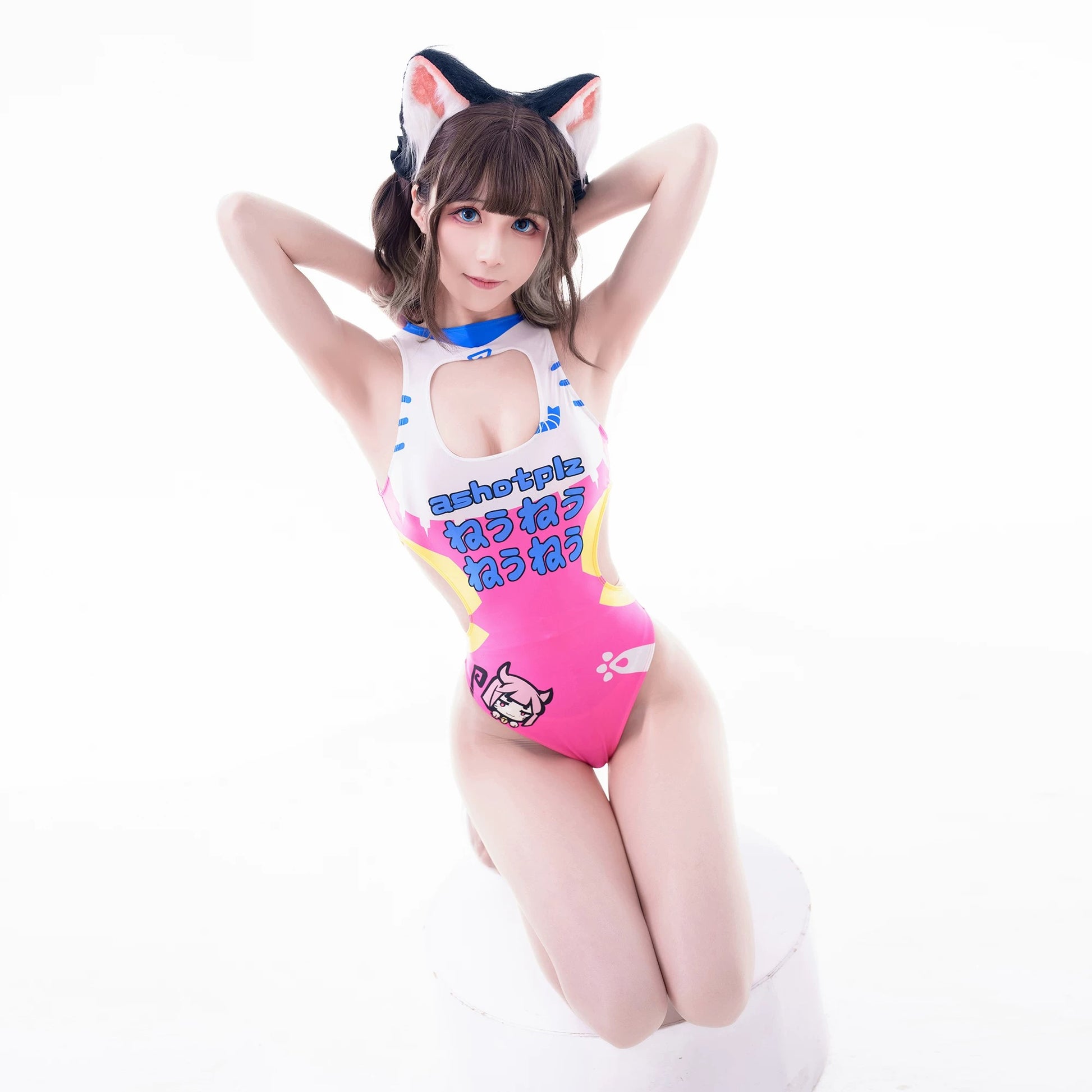 Japanese Anime Spandex Swimwear Racing Suit Wet Suit Race Queen Costume