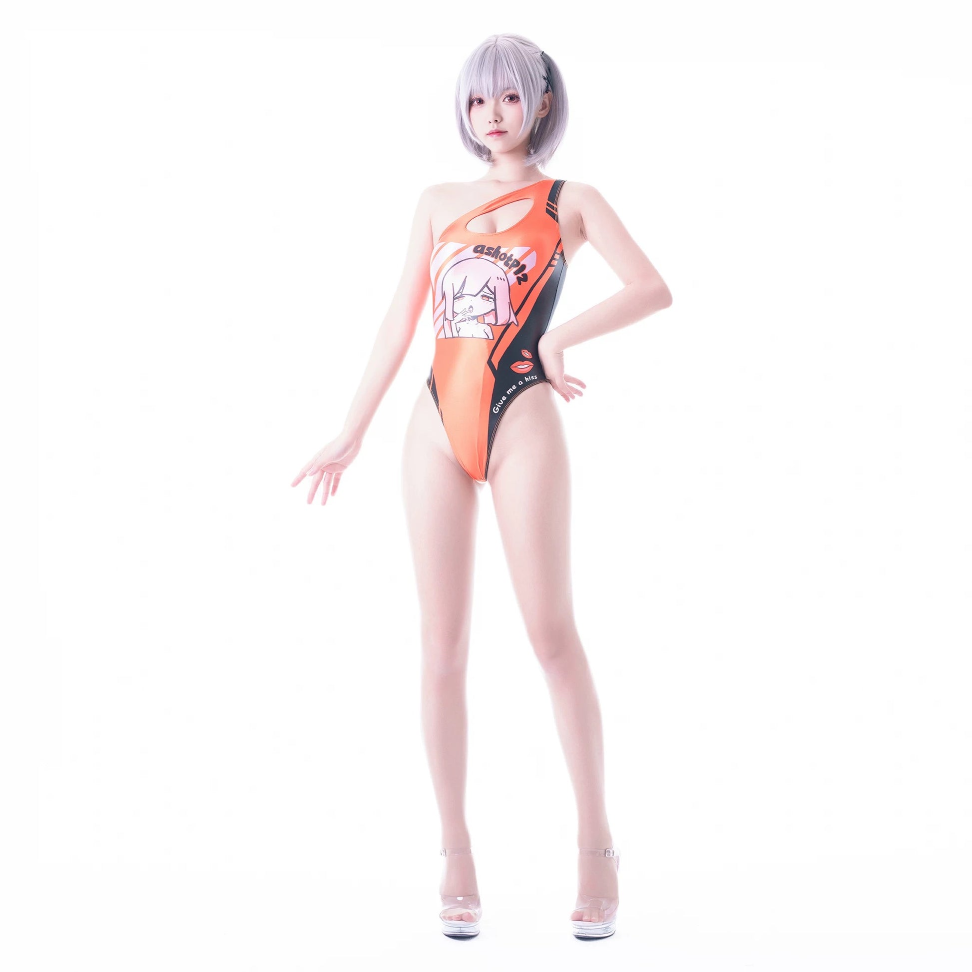 Japanese Anime Spandex Swimwear Racing Suit Wet Suit Race Queen Costume