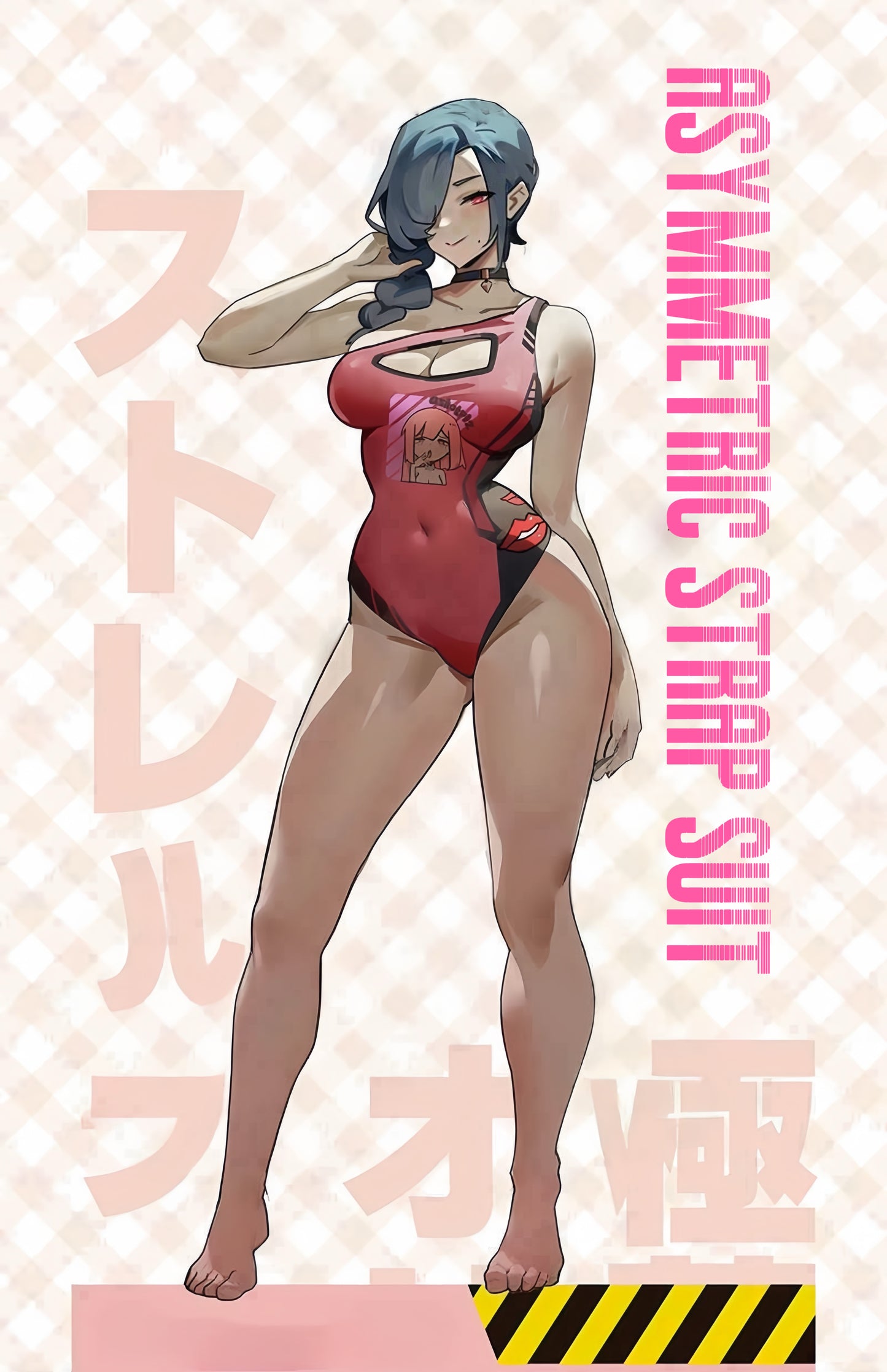 Japanese Anime Spandex Swimwear Racing Suit Wet Suit Race Queen Costume