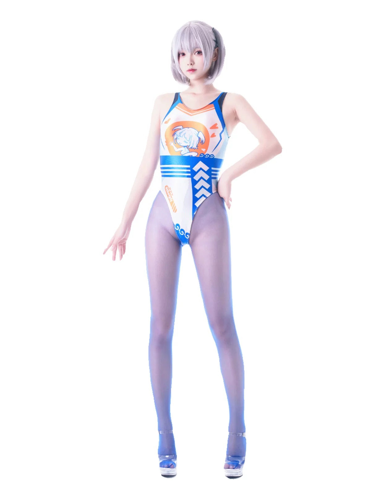 Japanese Anime Spandex Swimwear Racing Suit Wet Suit Race Queen Costume