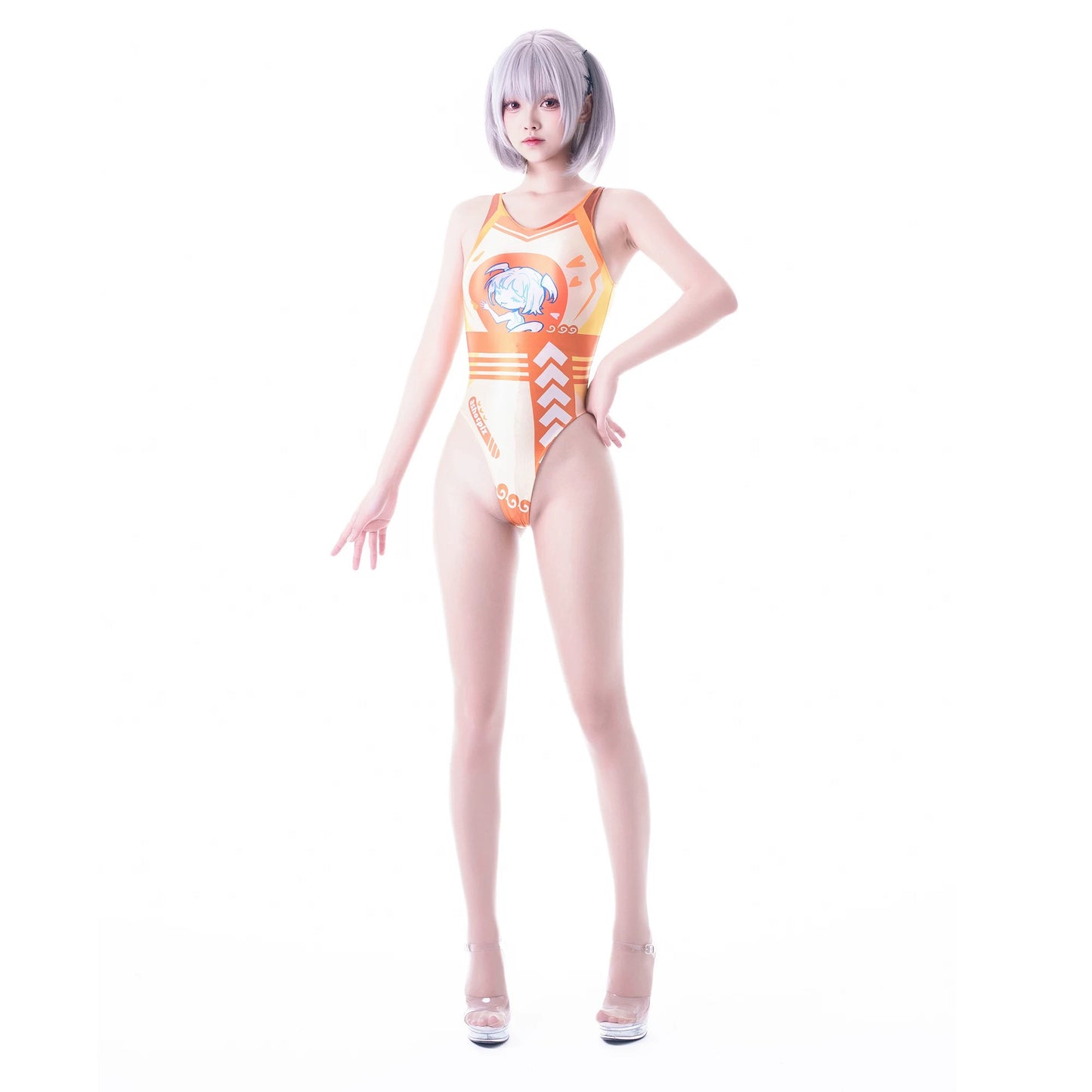 Japanese Anime Spandex Swimwear Racing Suit Wet Suit Race Queen Costume