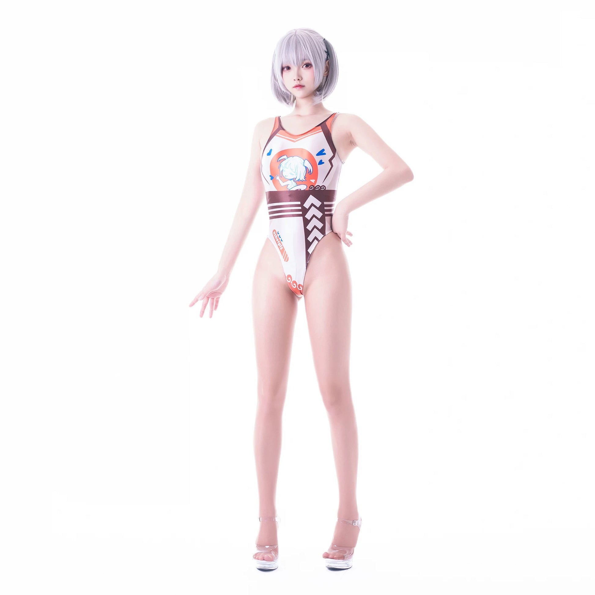 Japanese Anime Spandex Swimwear Racing Suit Wet Suit Race Queen Costume