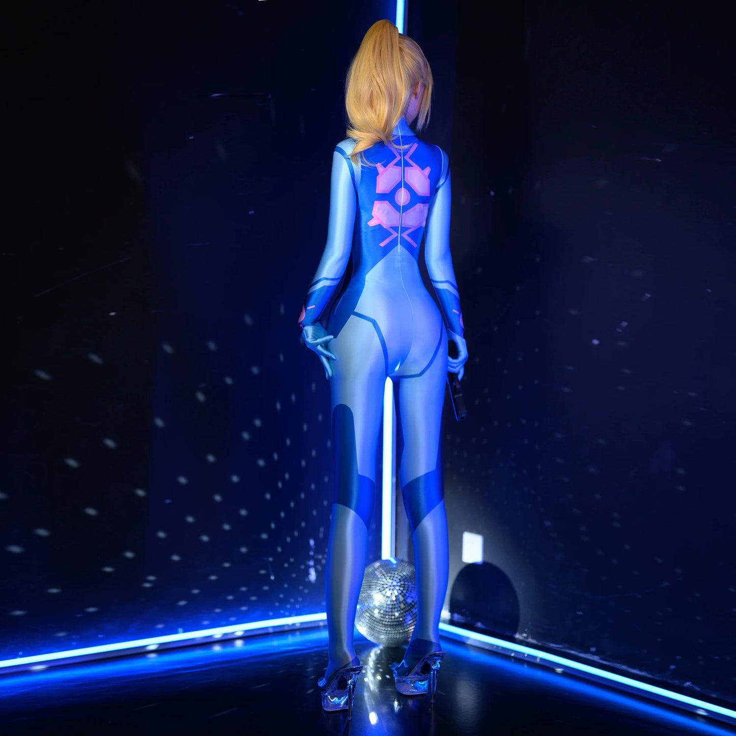 Samus Aran Metroid Dread Spandex Cosplay Costume Full Bodysuit Zentai