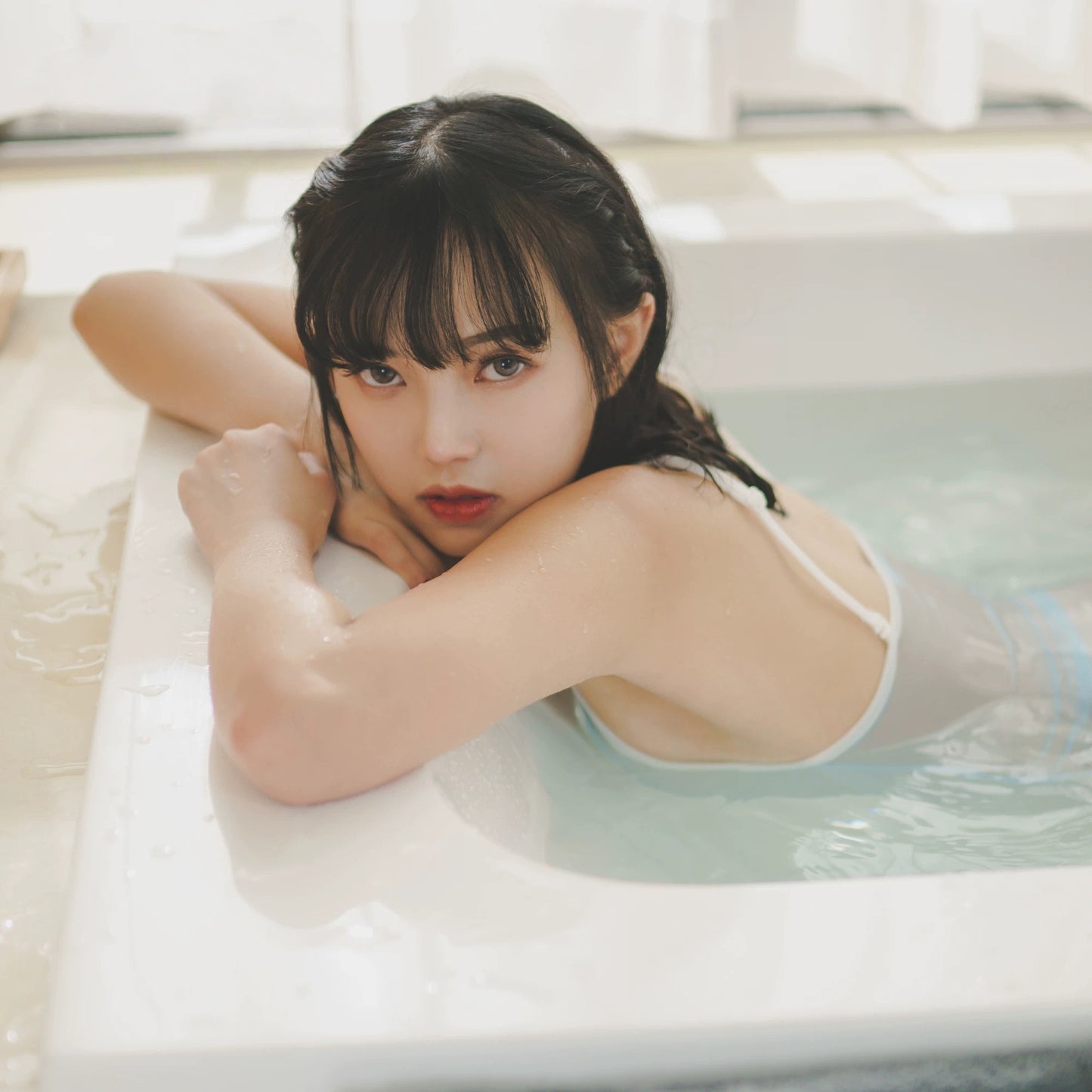 Ethereal One-Piece Swimsuit – Sheer Spandex Monokini with Adjustable Straps