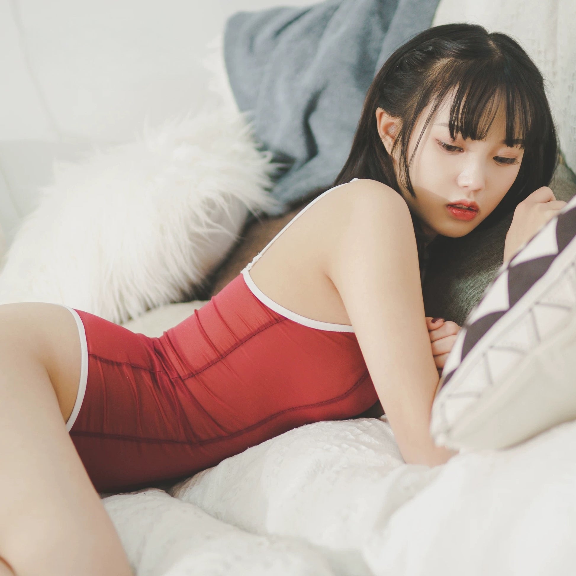 Ethereal One-Piece Swimsuit – Sheer Spandex Monokini with Adjustable Straps