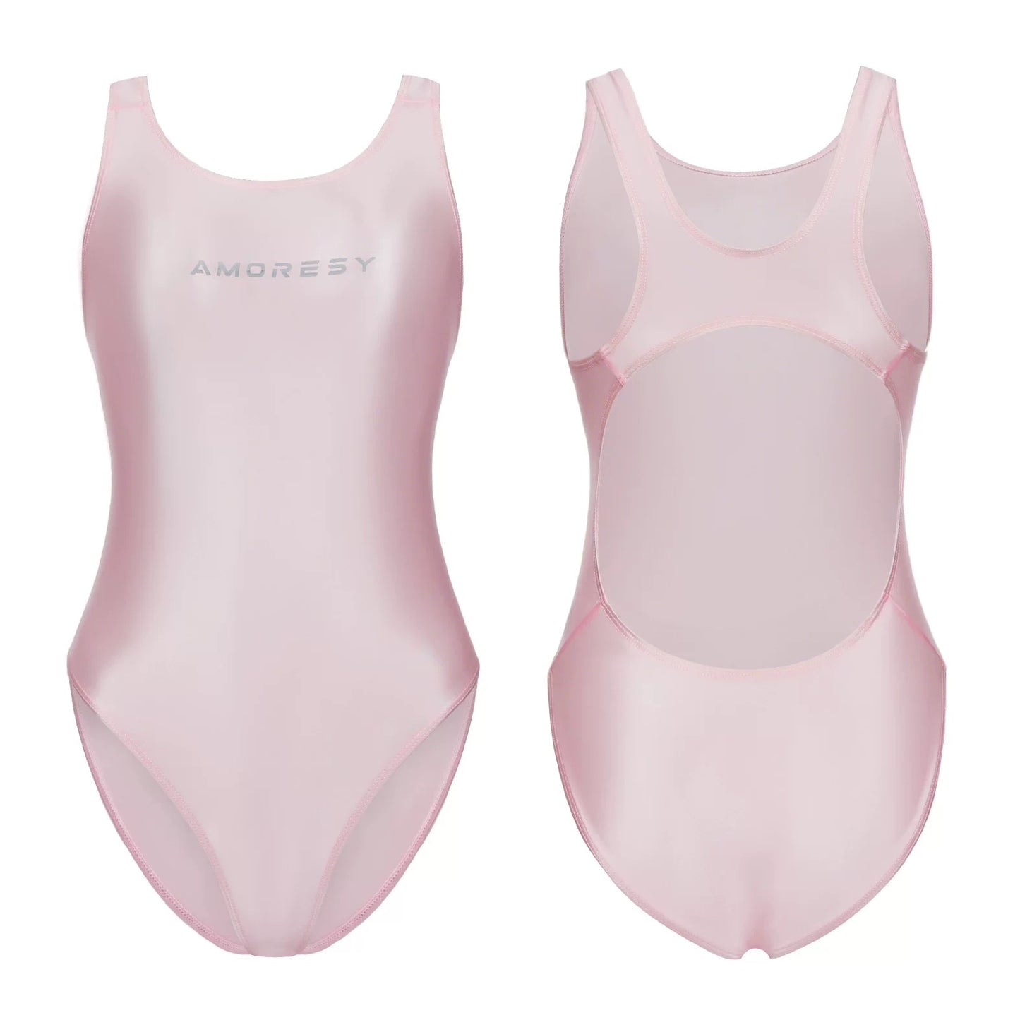 Amoresy Gaea C Series Sheer High-Leg Backless Swimsuit Leotard