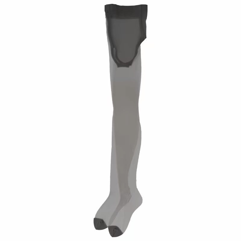 ttotvia Comfort Crotchless Pantyhose with Reinforced Toe