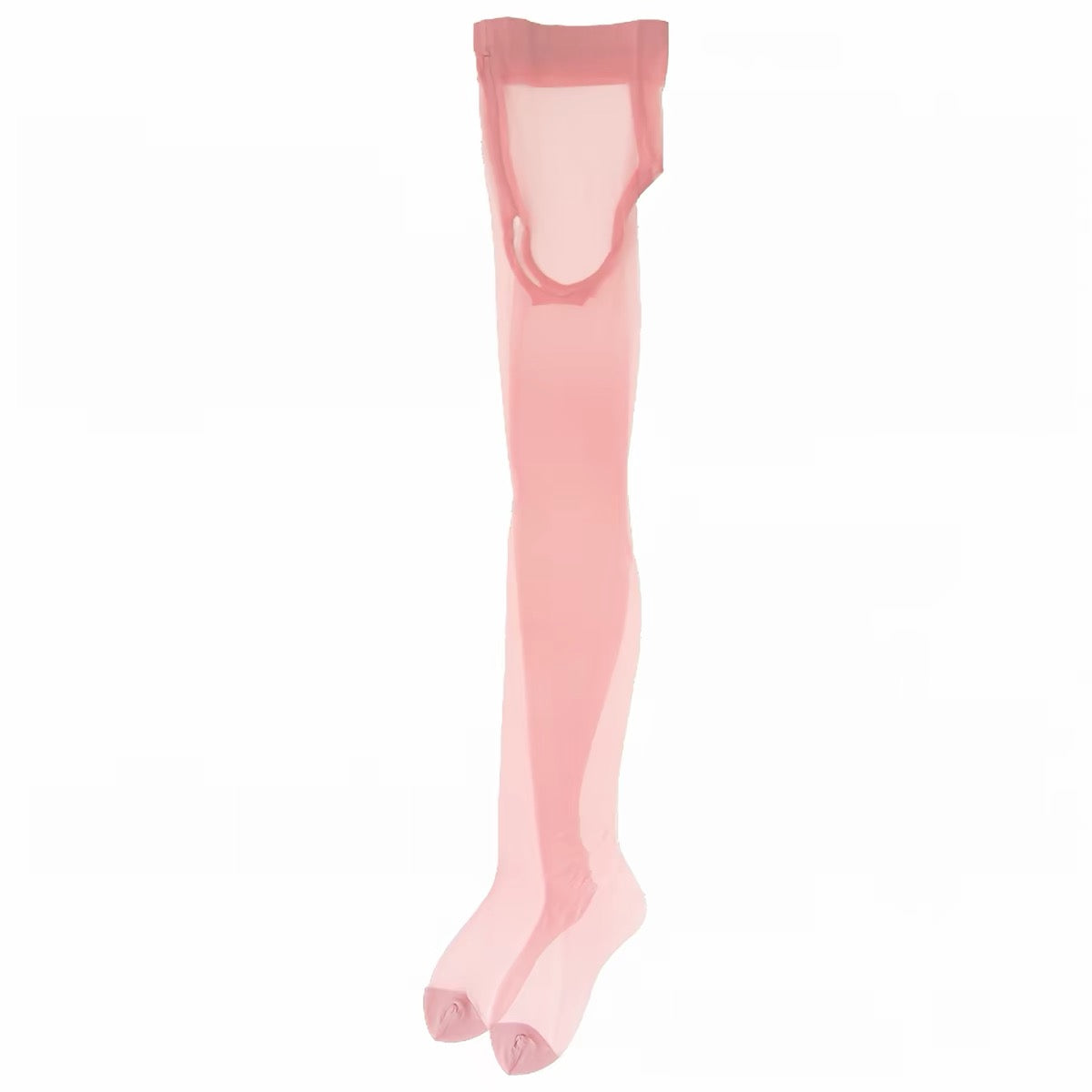 ttotvia Comfort Crotchless Pantyhose with Reinforced Toe