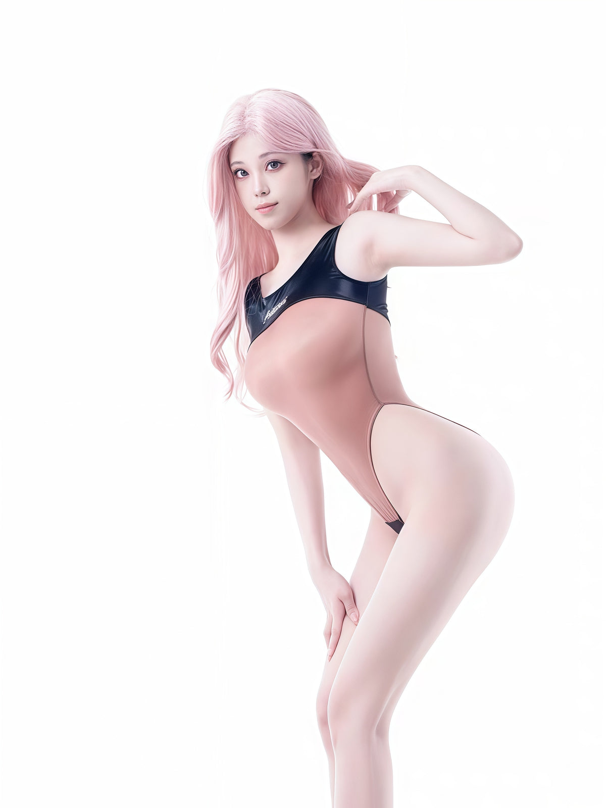 Azusa Ultra-Sheer Stretch Bodysuit | High-Cut Performance One-Piece
