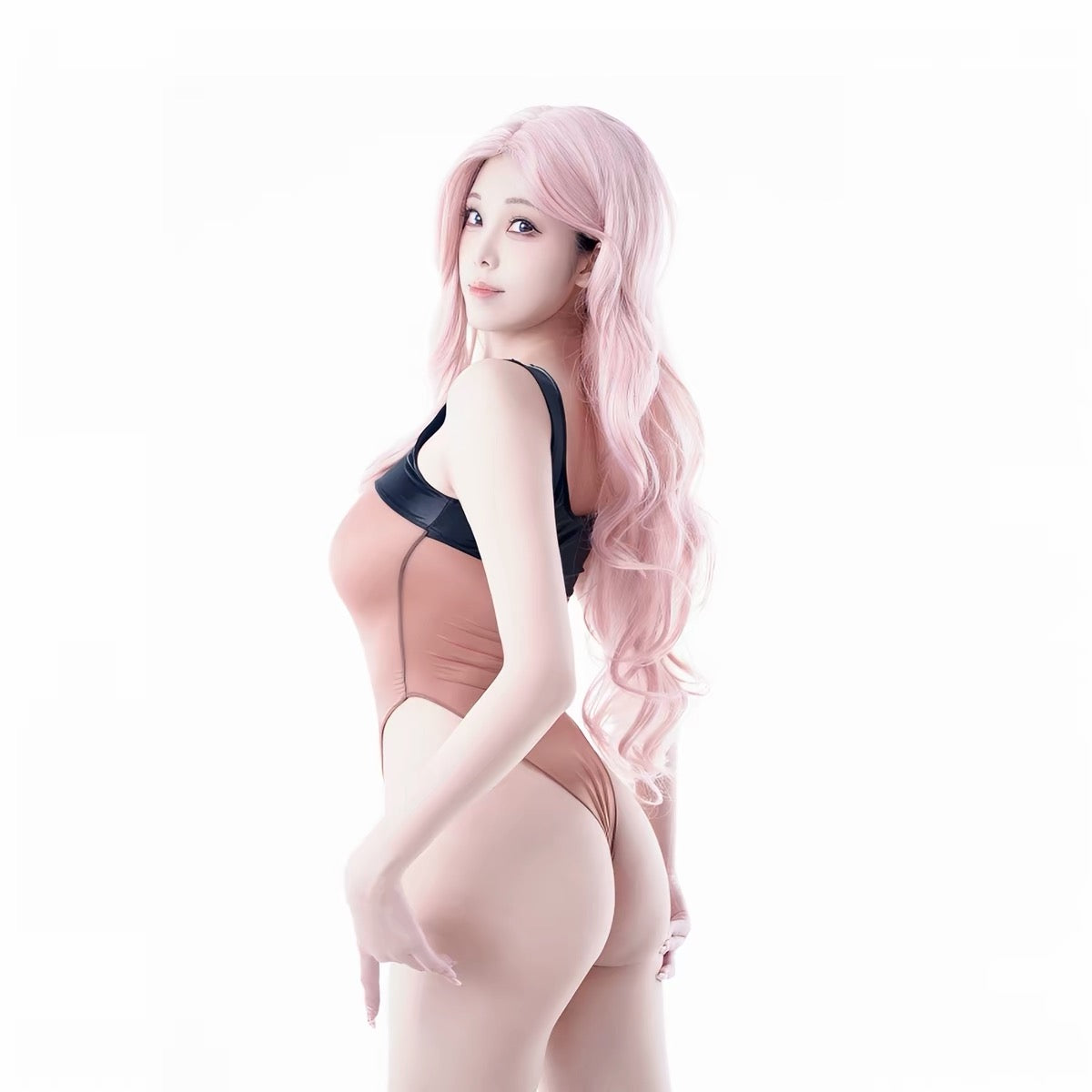 Azusa Ultra-Sheer Stretch Bodysuit | High-Cut Performance One-Piece